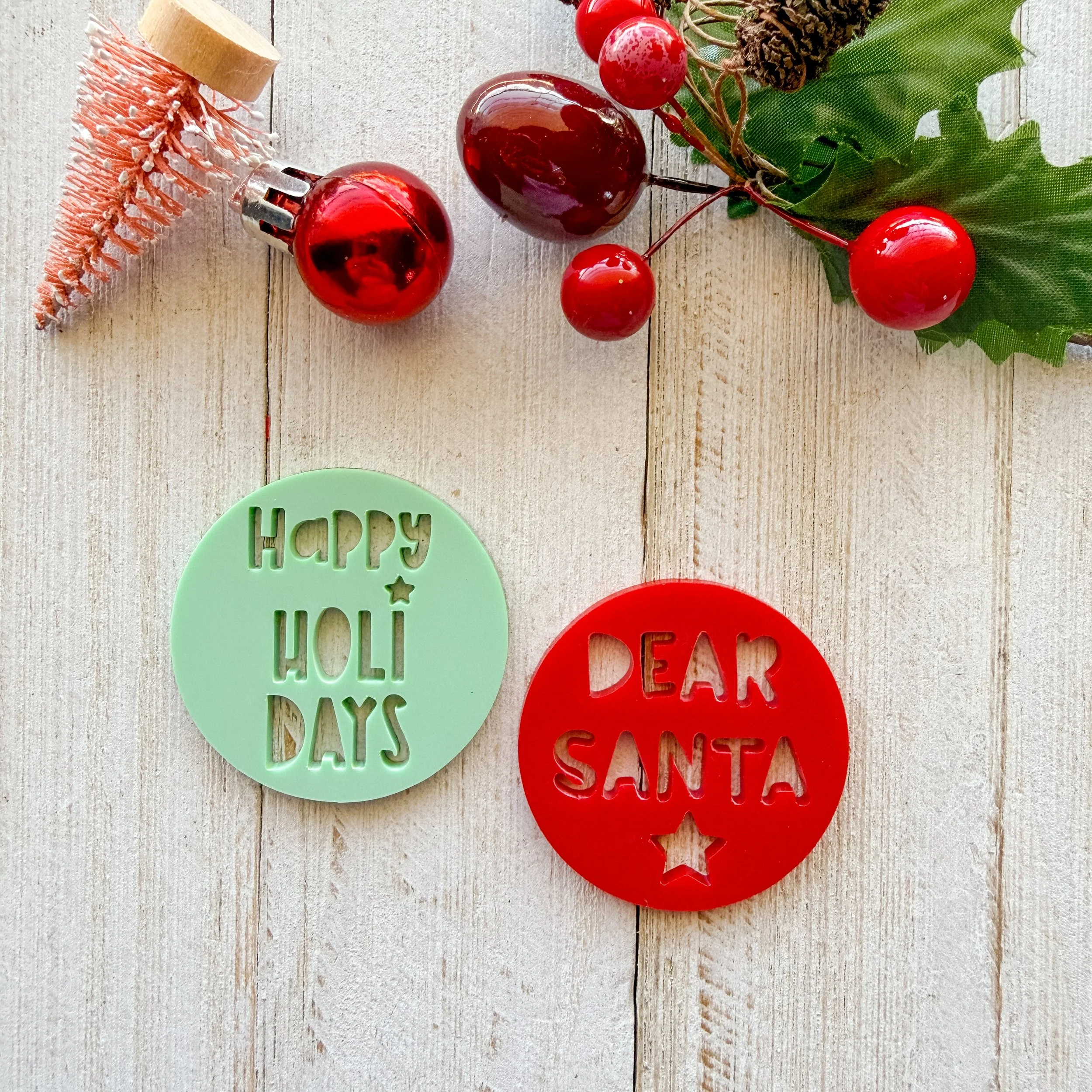 Red and Sage - Happy Holidays Set
