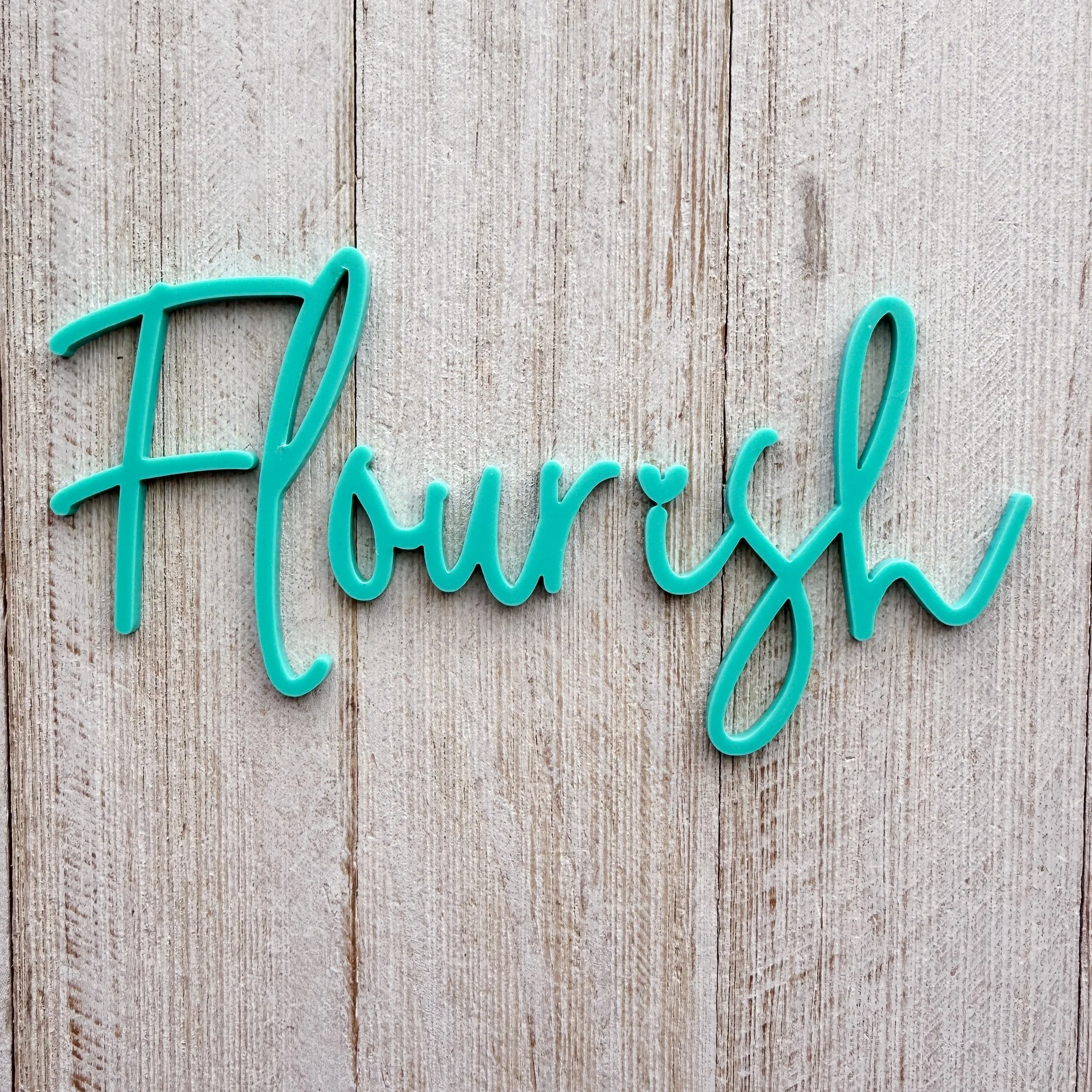 Turquoise - Big Words - Flourish