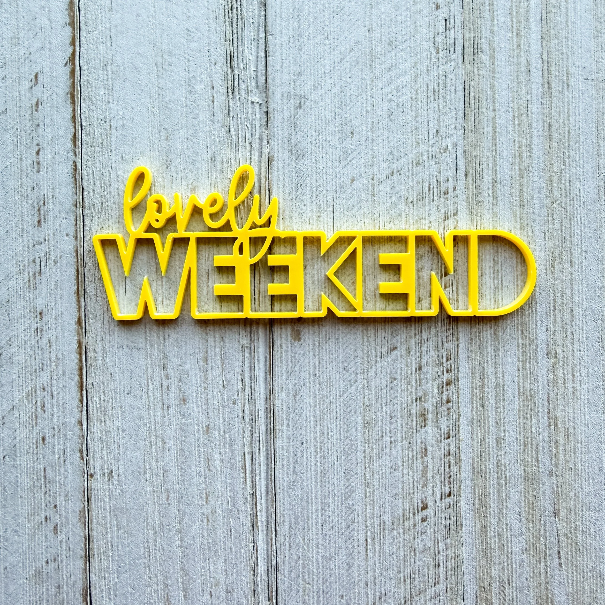 Bright Yellow - Lovely Weekend