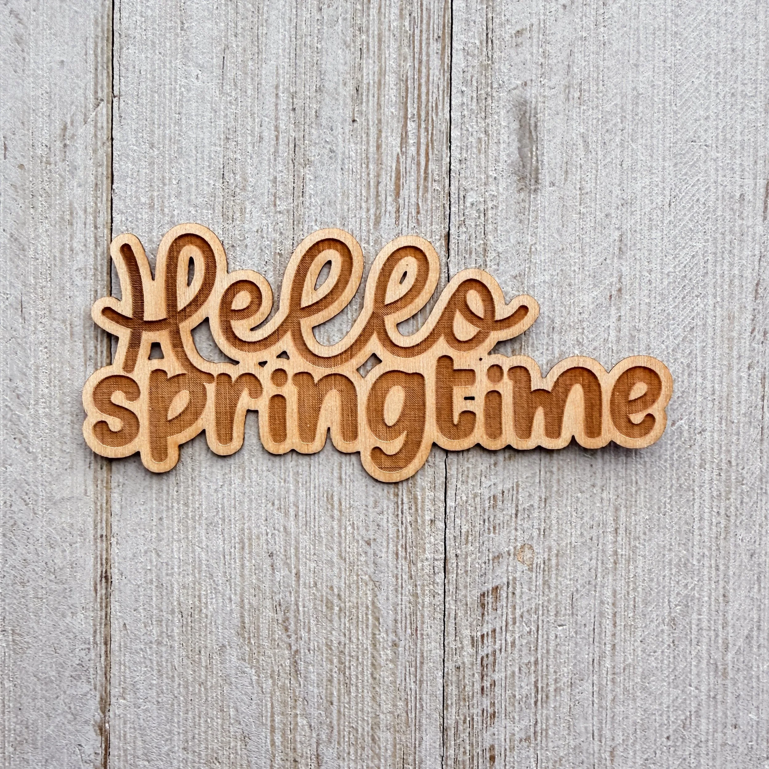 Wood Veneer - Hello Springtime