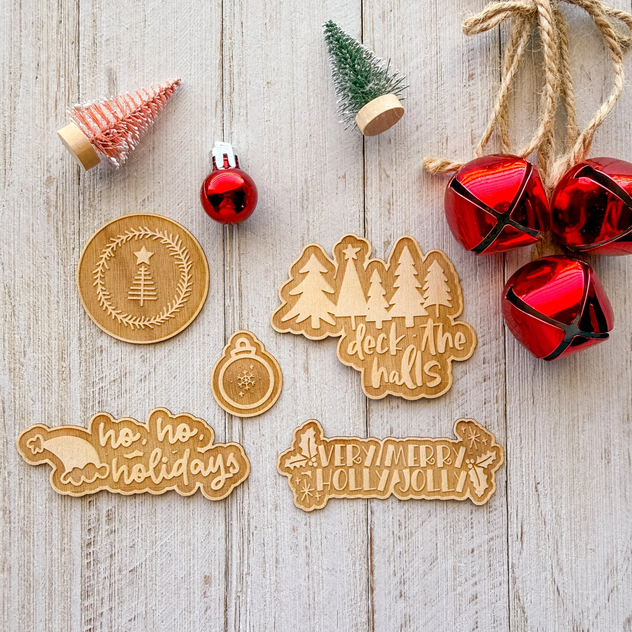 Wood Veneer - Very Merry Holly Jolly Set
