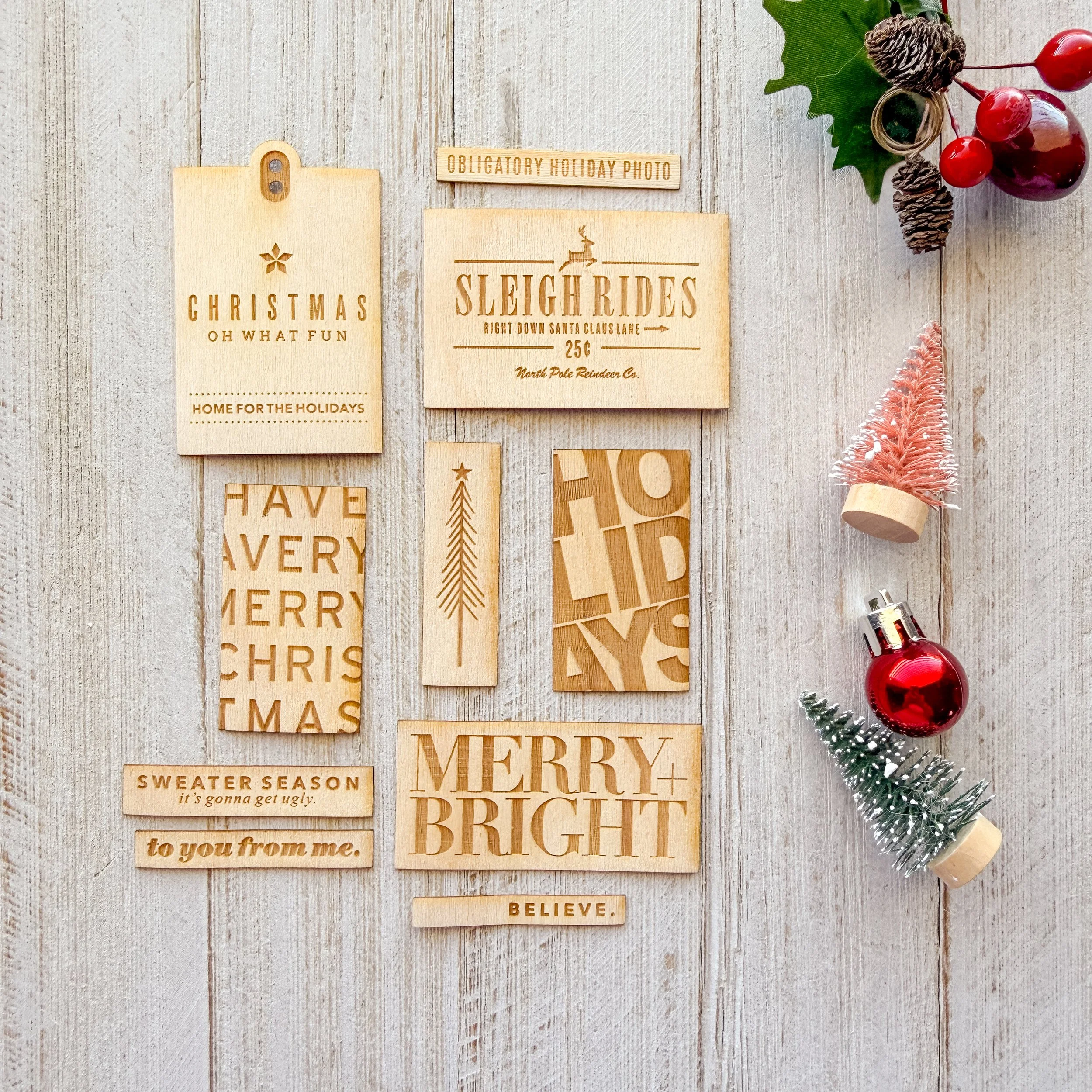 Wood Veneer - Holidays Set