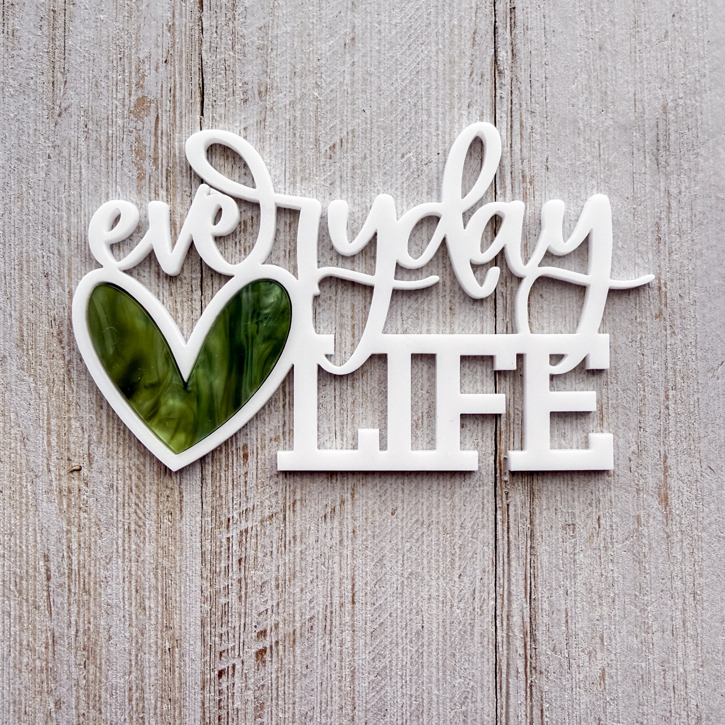 Green Swirl Heart - Everyday Life