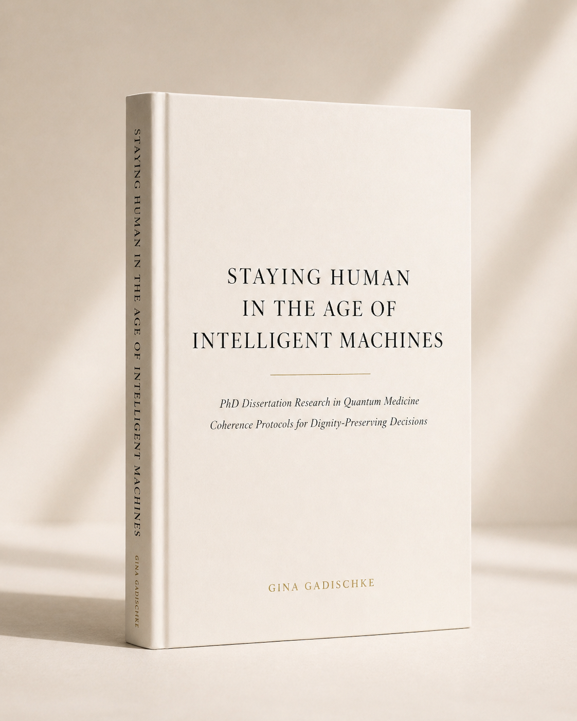 Staying Human in the Age of Intelligent Machines.  PhD Dissertation Research in Quantum Medicine. Coherence Protocols for Dignity-Preserving Decisions