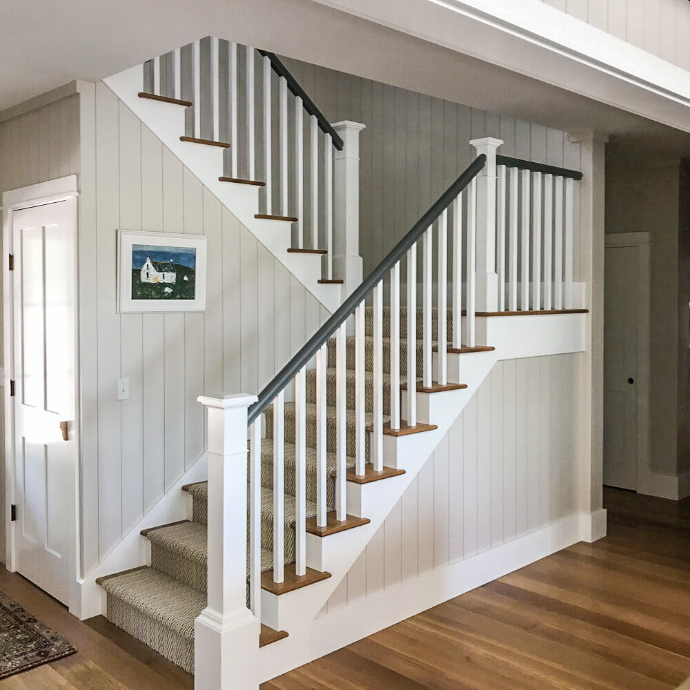 Staircase With Shiplap