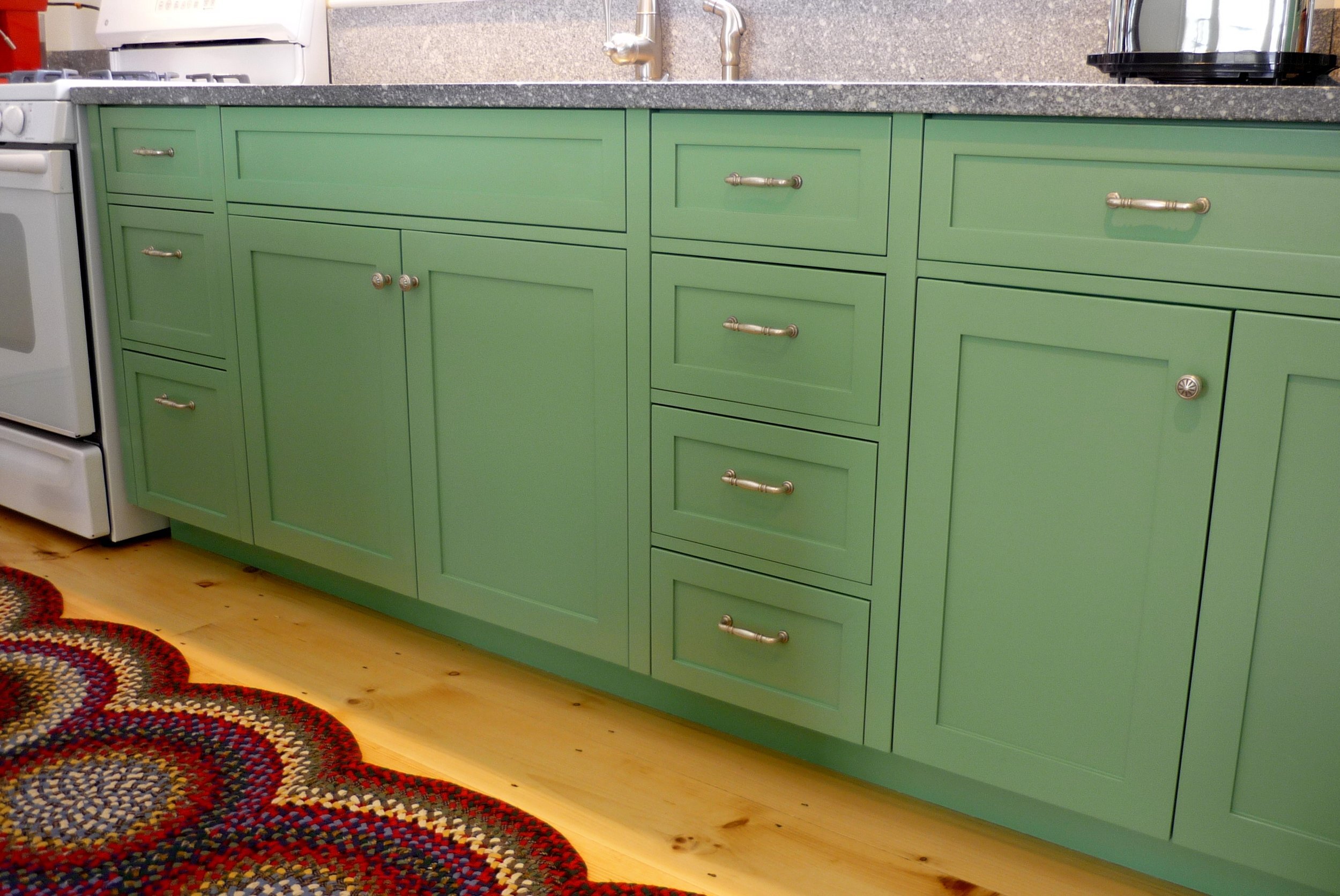 Traditional Green Kitchen Cabinetry