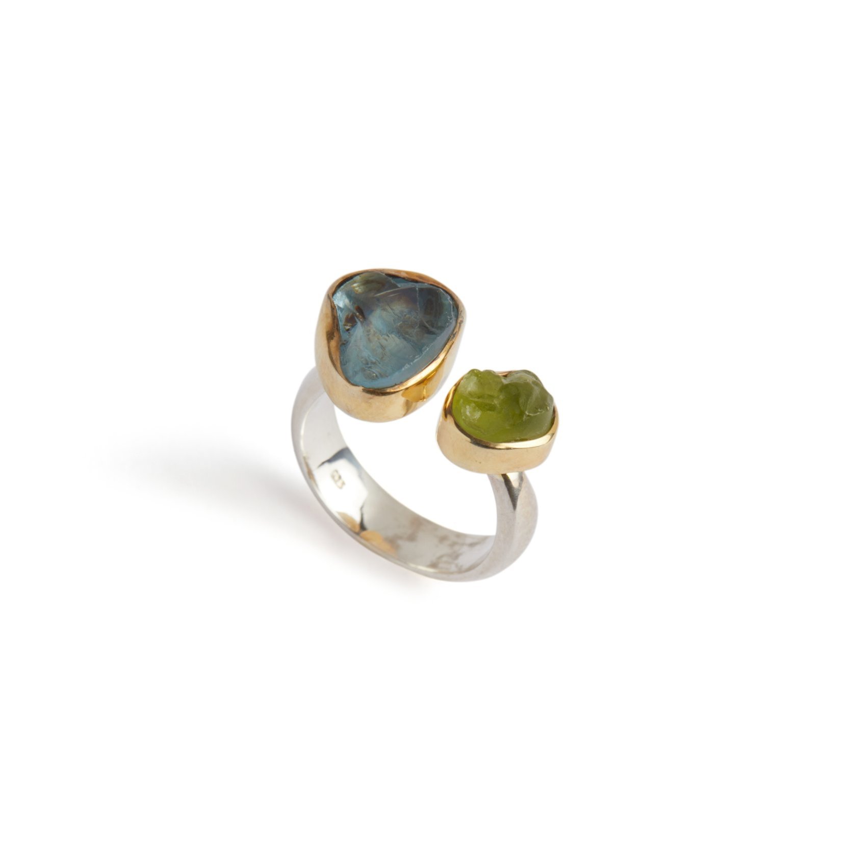 Aquamarine+and+Peridot+Rough+Cut+Ring+2.jpg