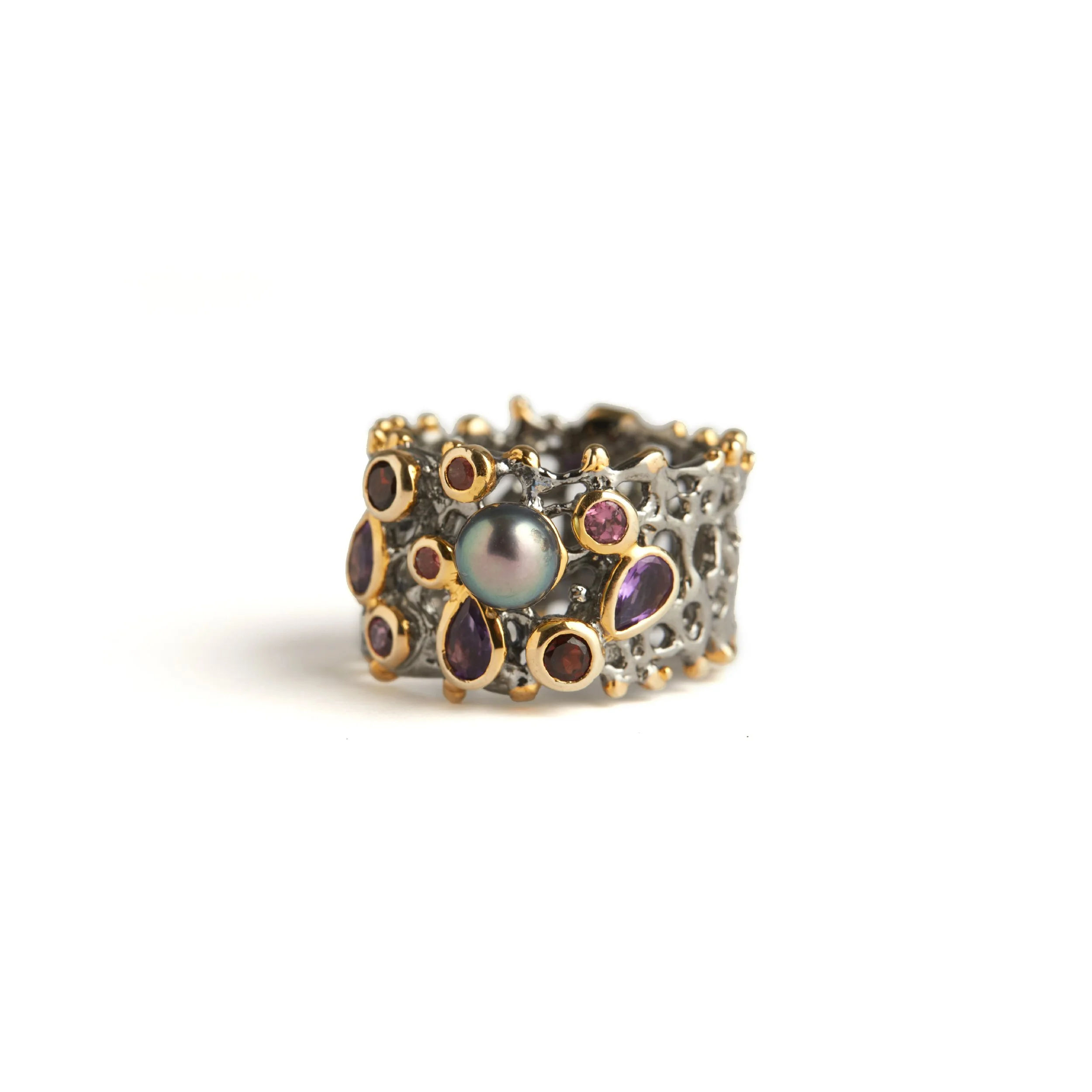 Honeycomb Ring with Gemstones 2.jpg