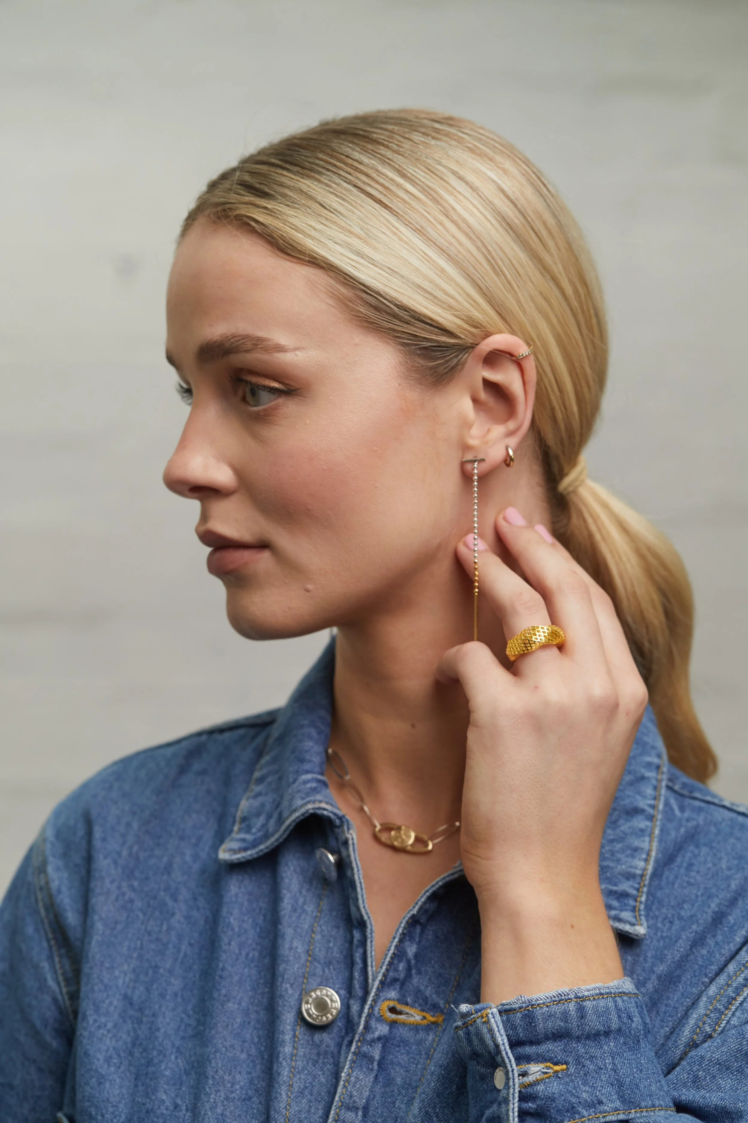 Crisscross Mesh Ring on model.jpg