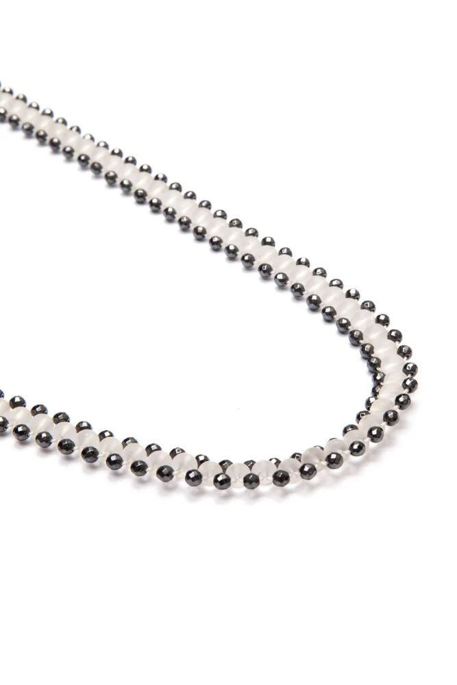 Frosted+Quartz+and+Hematite+Zip+Necklace.JPG
