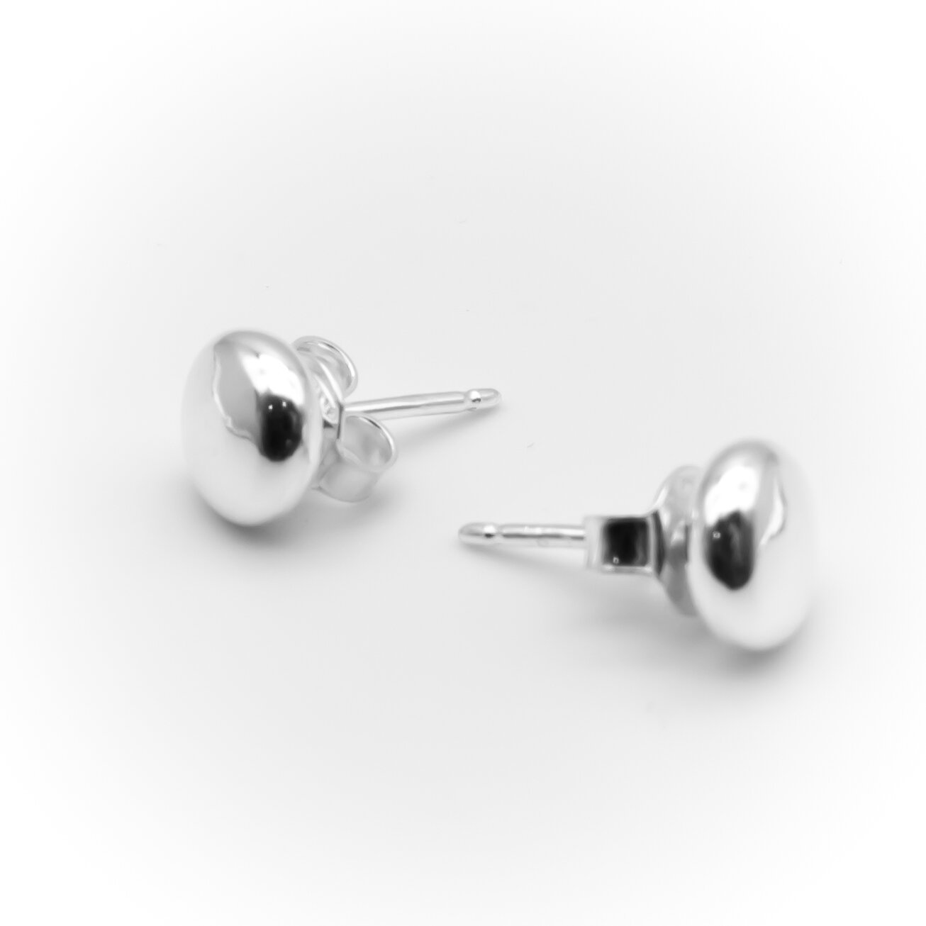 Silver Button Stud EarringsDSCF6644.jpeg.jpeg
