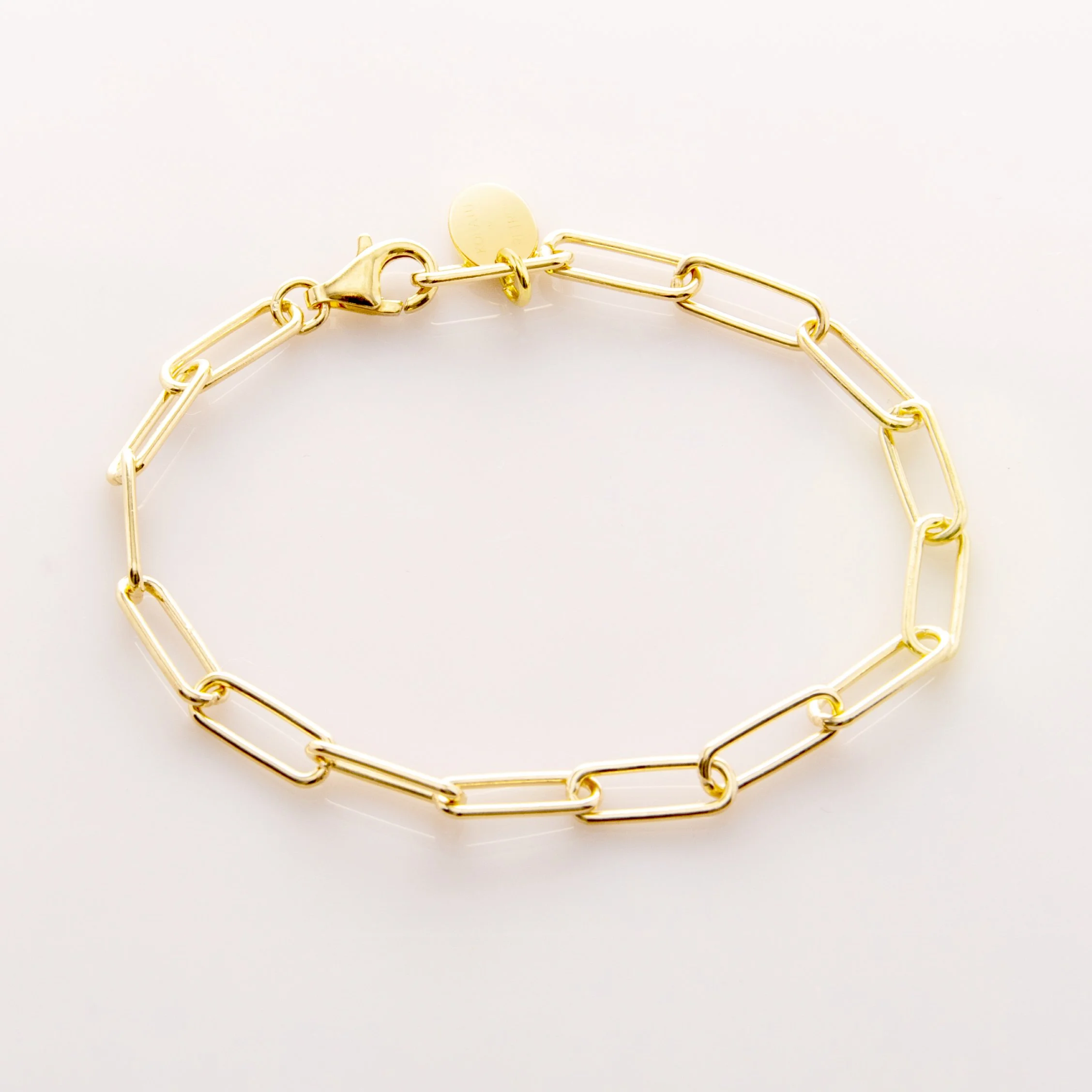 Gold Paper Clip Bracelet Kohatu and Petros