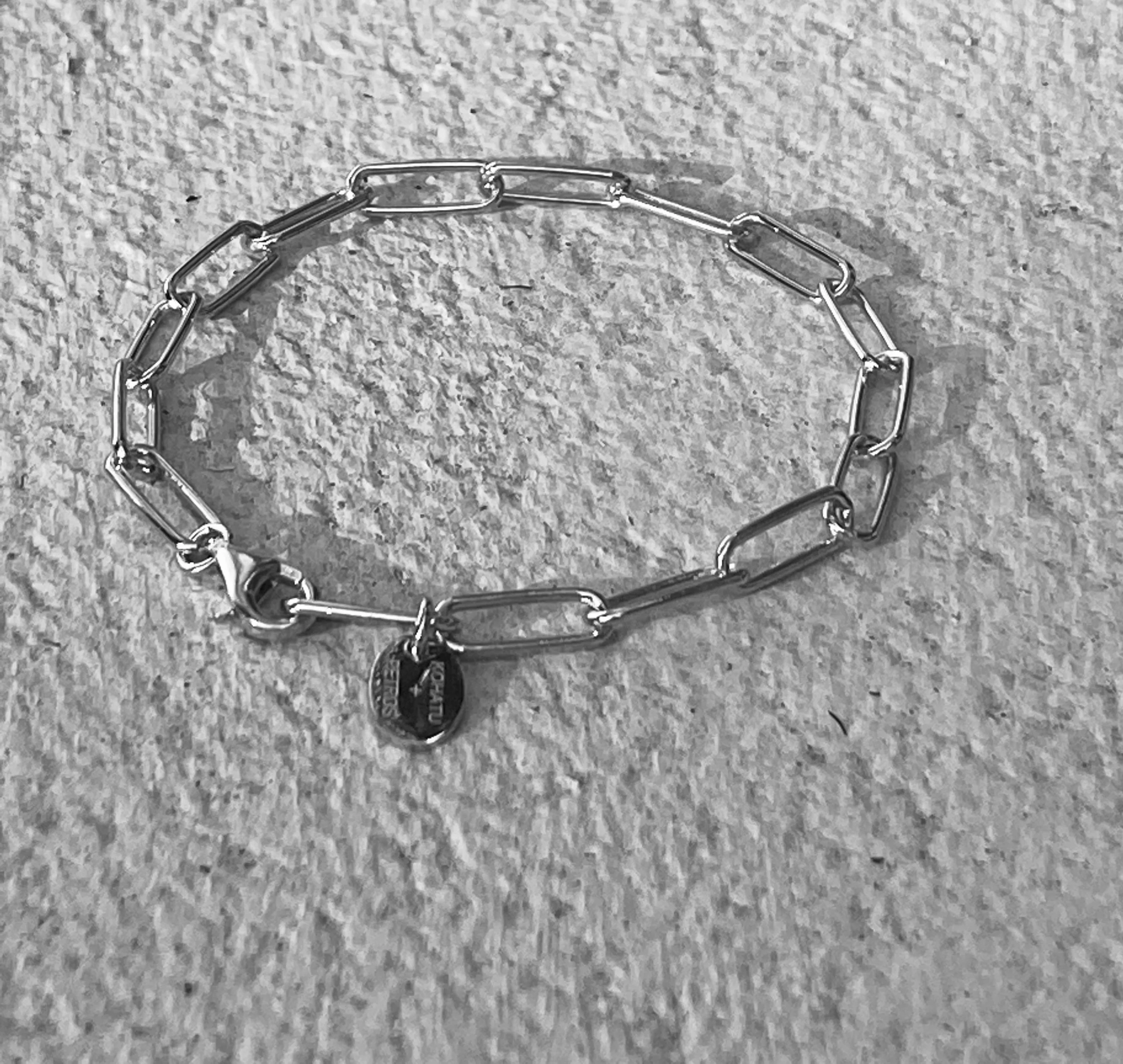 Silver Paper Clip Bracelet Kohatu and Petros