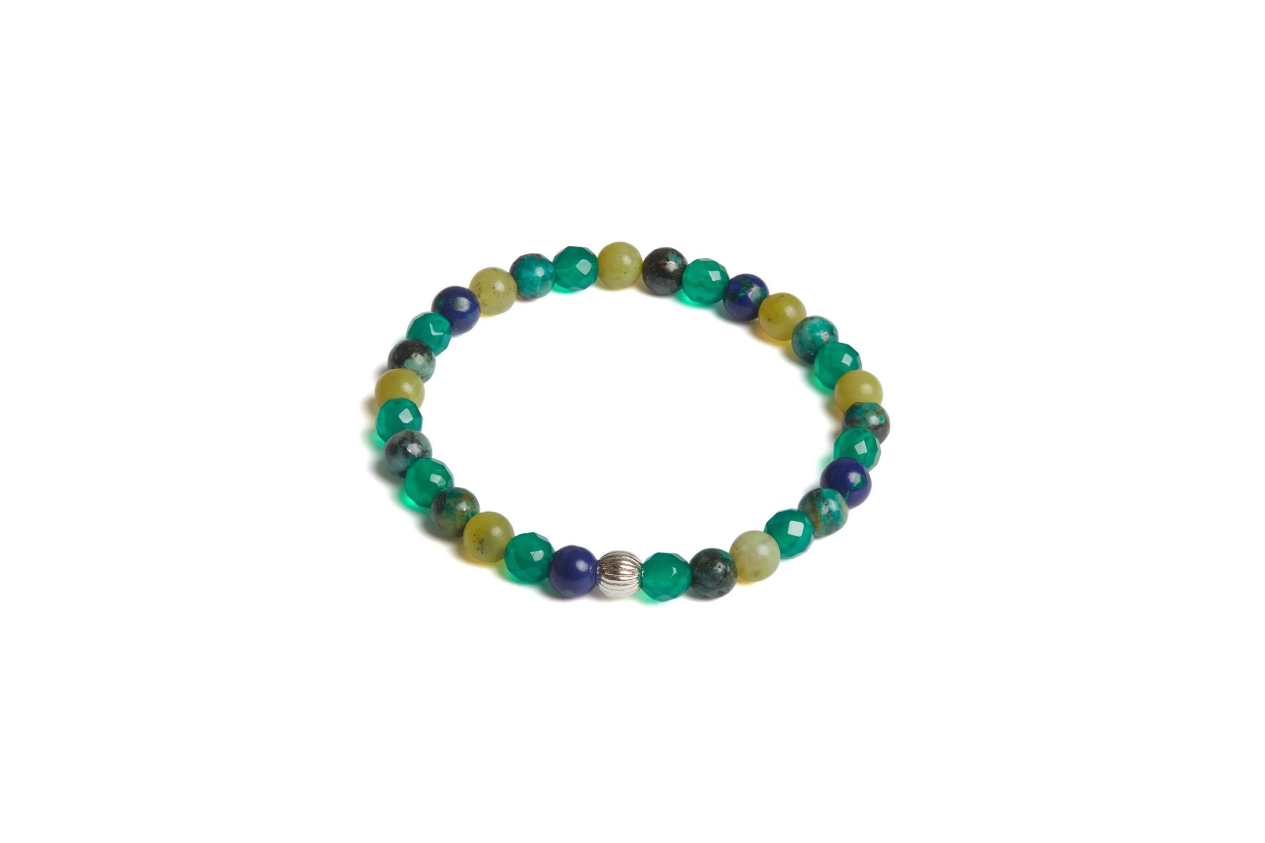 Mix Green and Blue Gemstone Bracelet