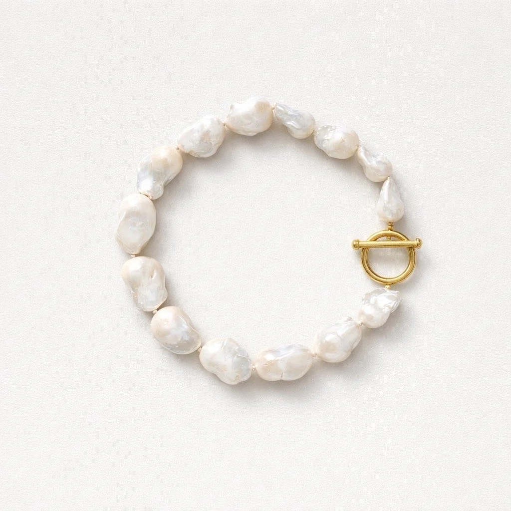 Baroque Pearls with Gold Toggle Clasp 2.JPG