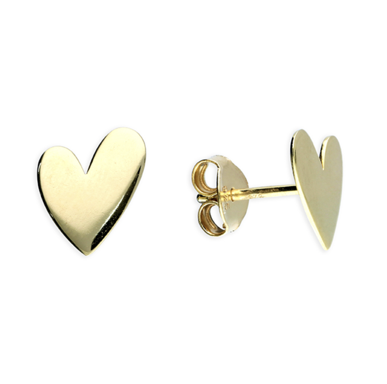 Flat Heart Stud ER in gold.png