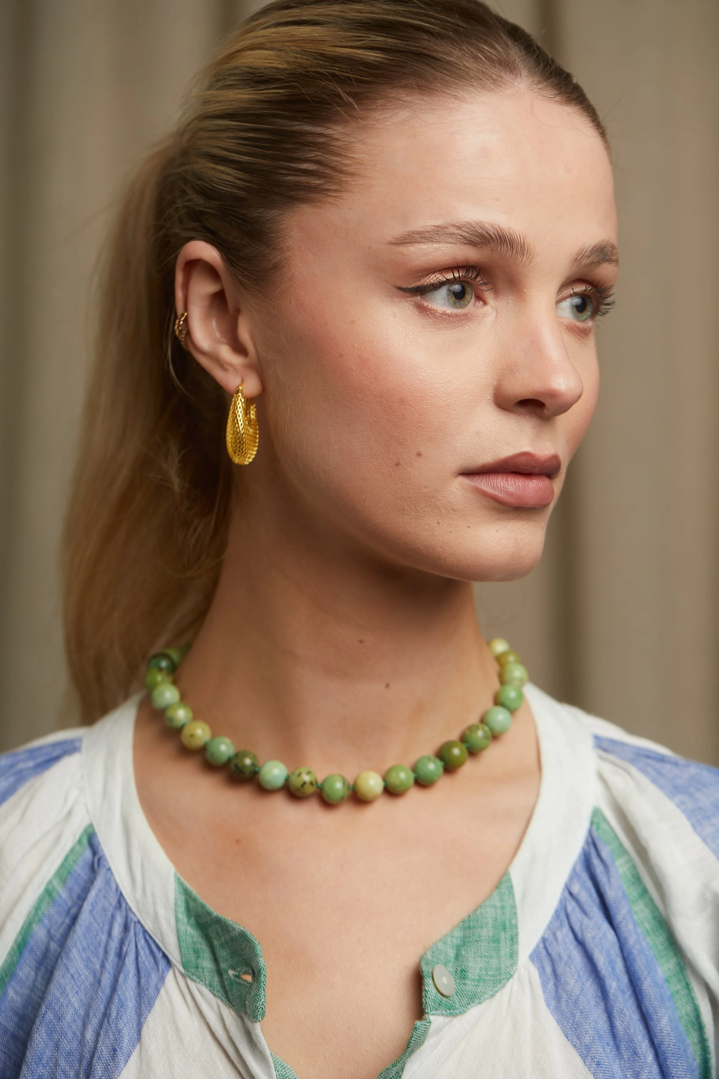 Green Turqoise Choker Side View and Mesh ER.jpg