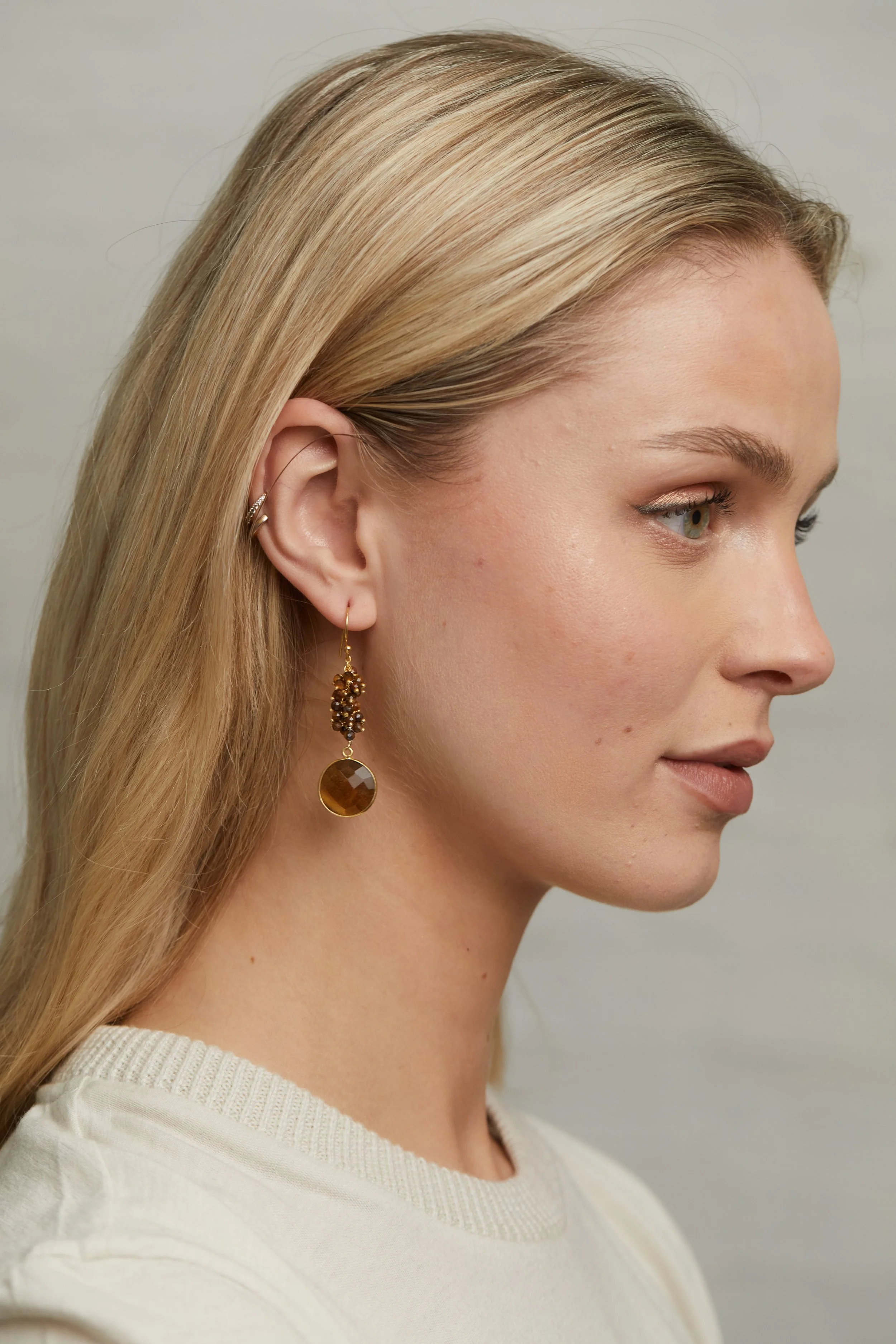 Yellow Tigers Eye Charm ER on Model.jpg