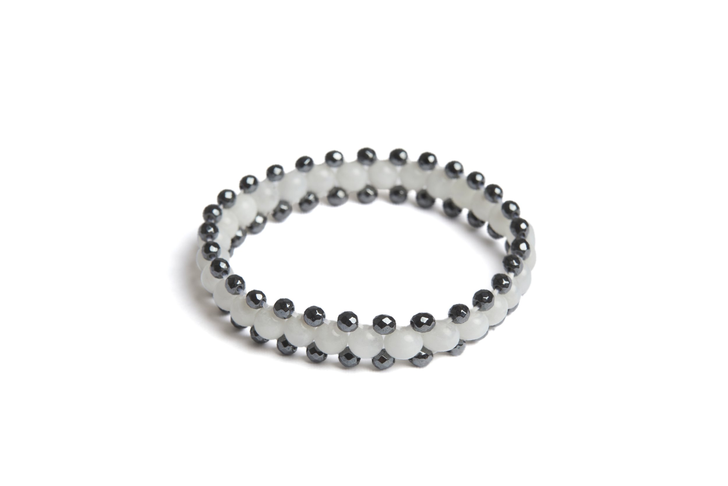 Rainbow Moonstone Zip Bracelet