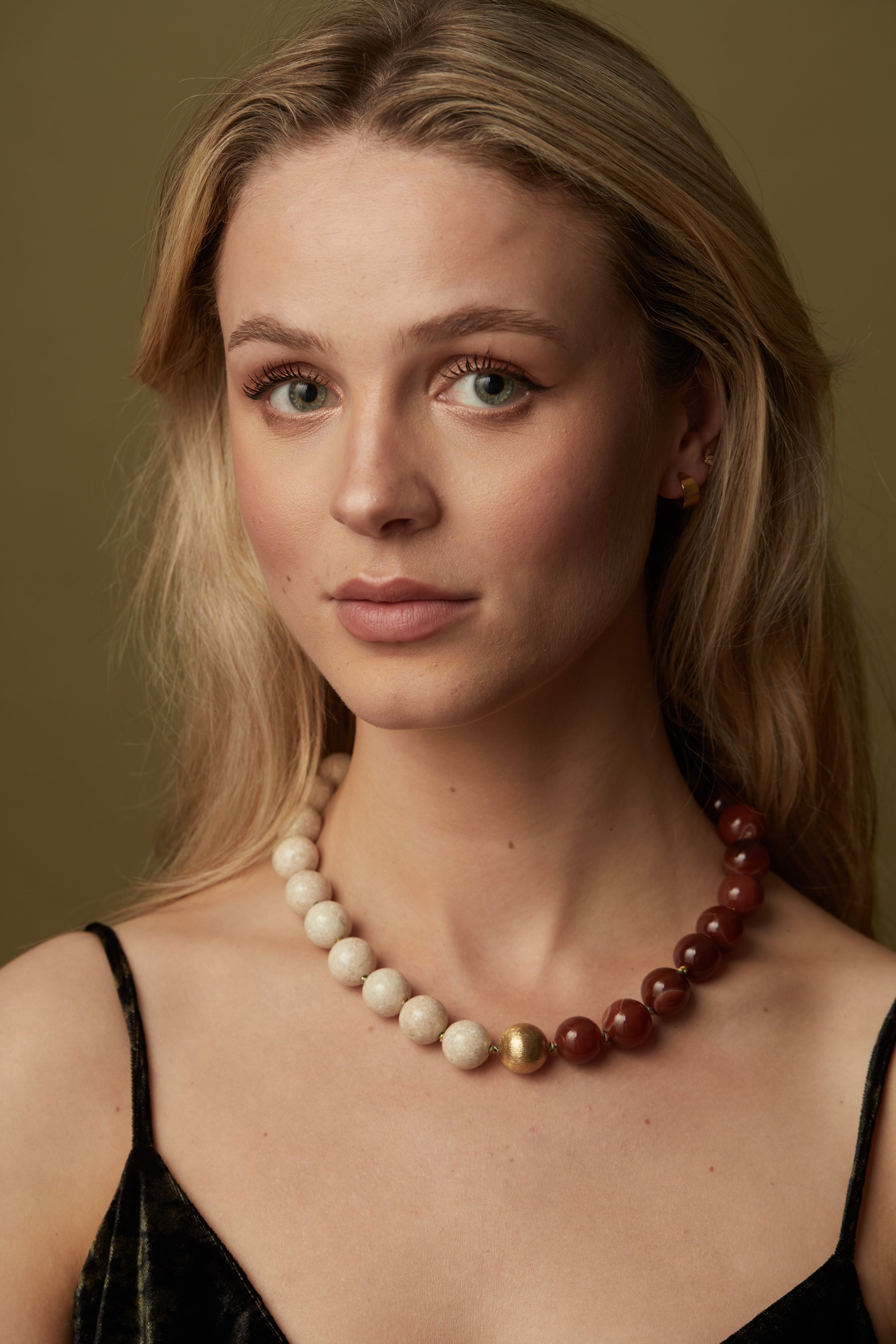 Riverstone and Chestnut Agate Demi Nk on model.jpg