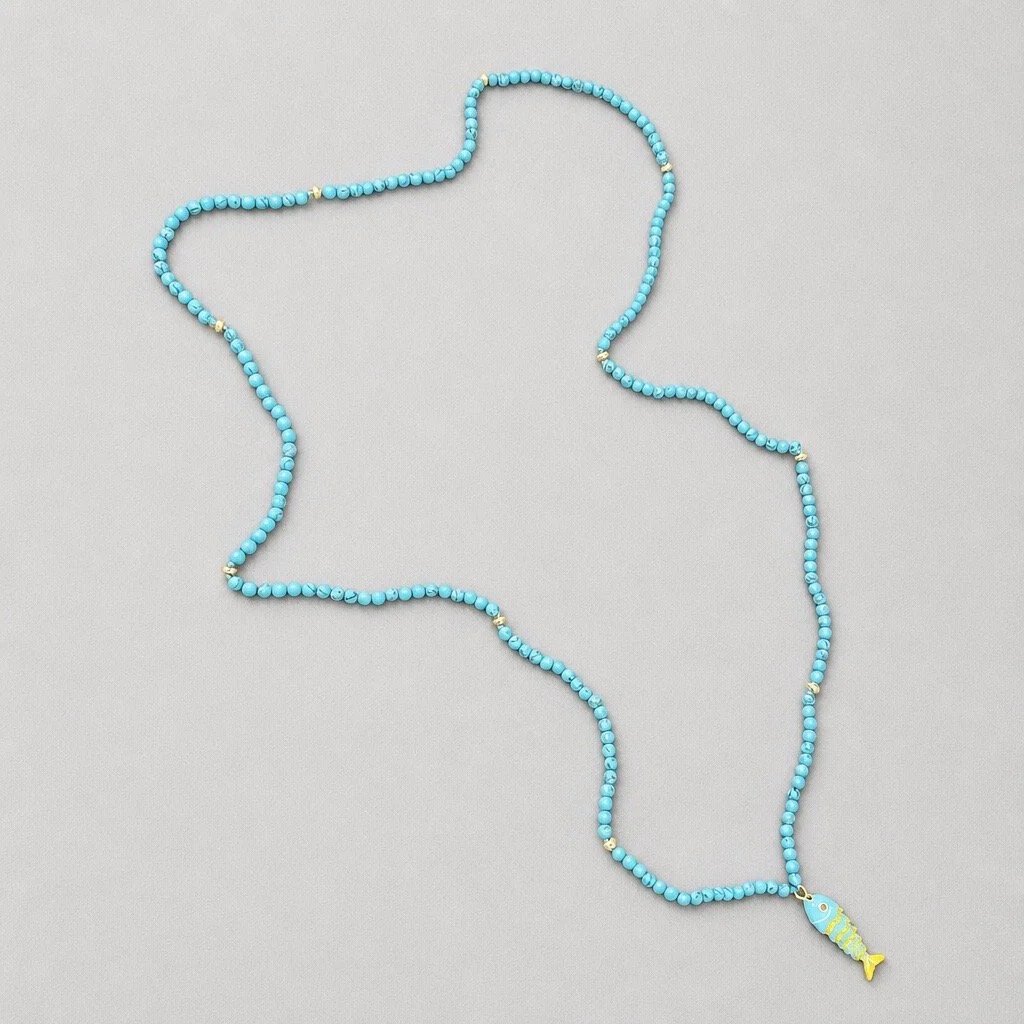 Blue Fish Pendant