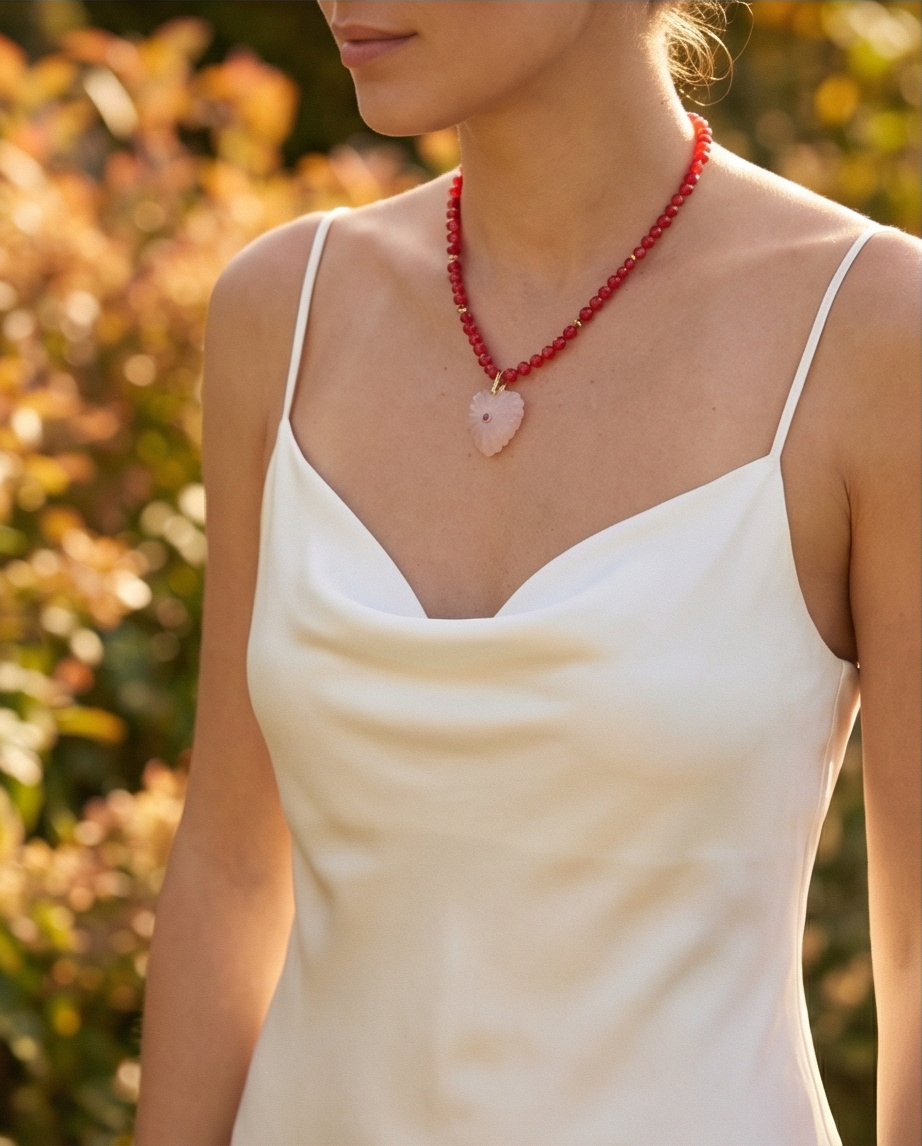 Red Chalcedony and Pink Heart  on model.PNG