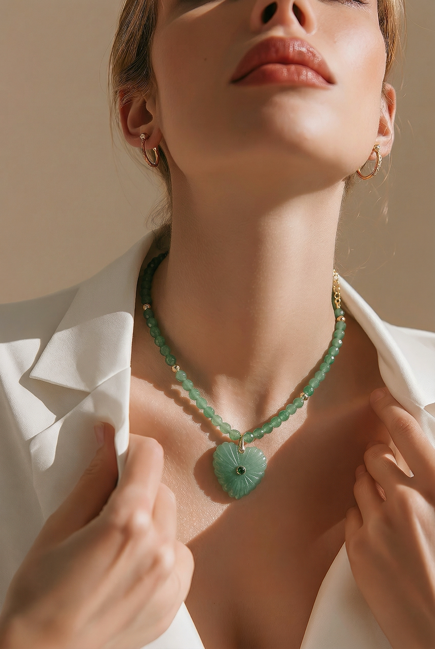 Green Aventurine and Heart on Model.PNG