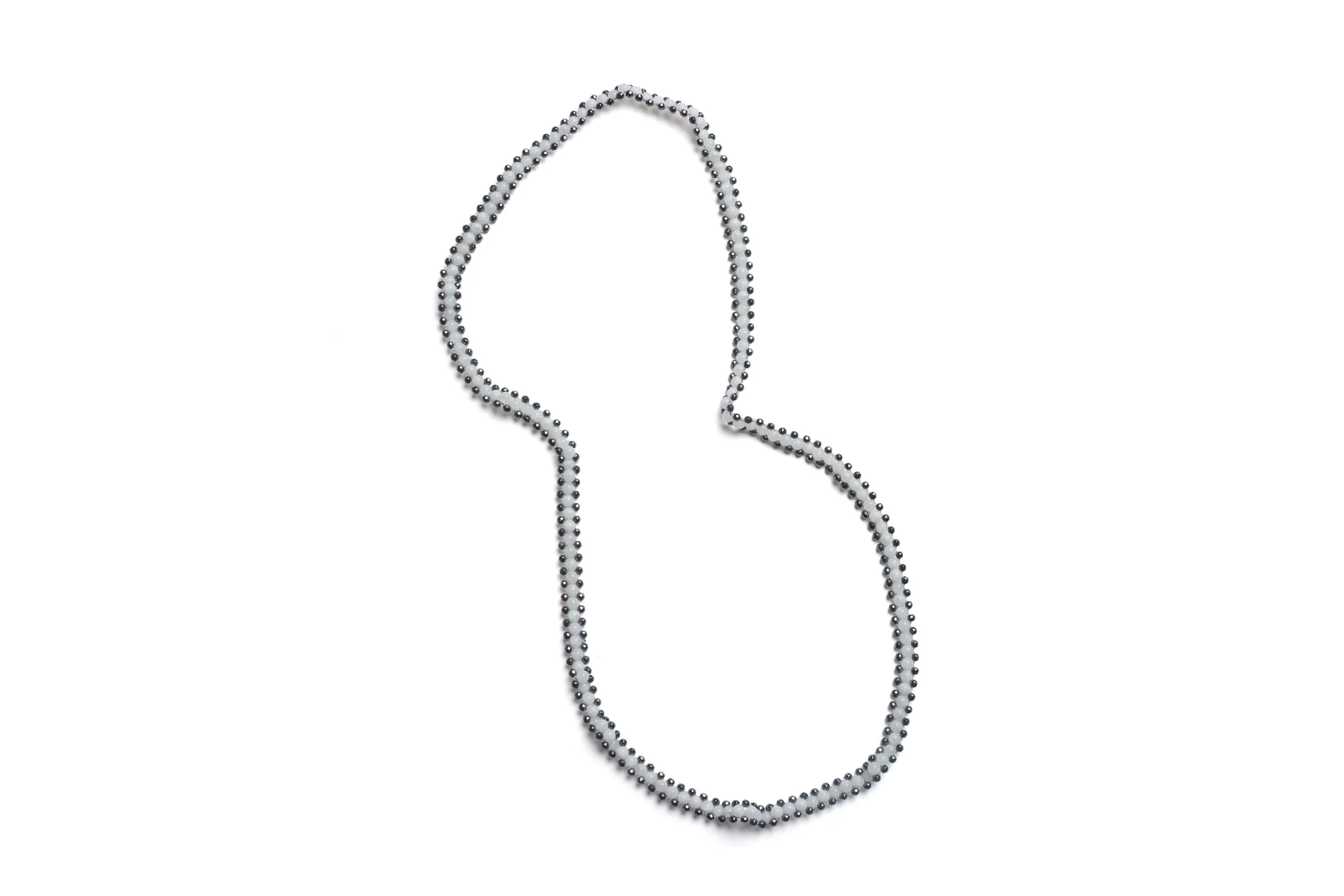 Rainbow Moonstone Zip Necklace