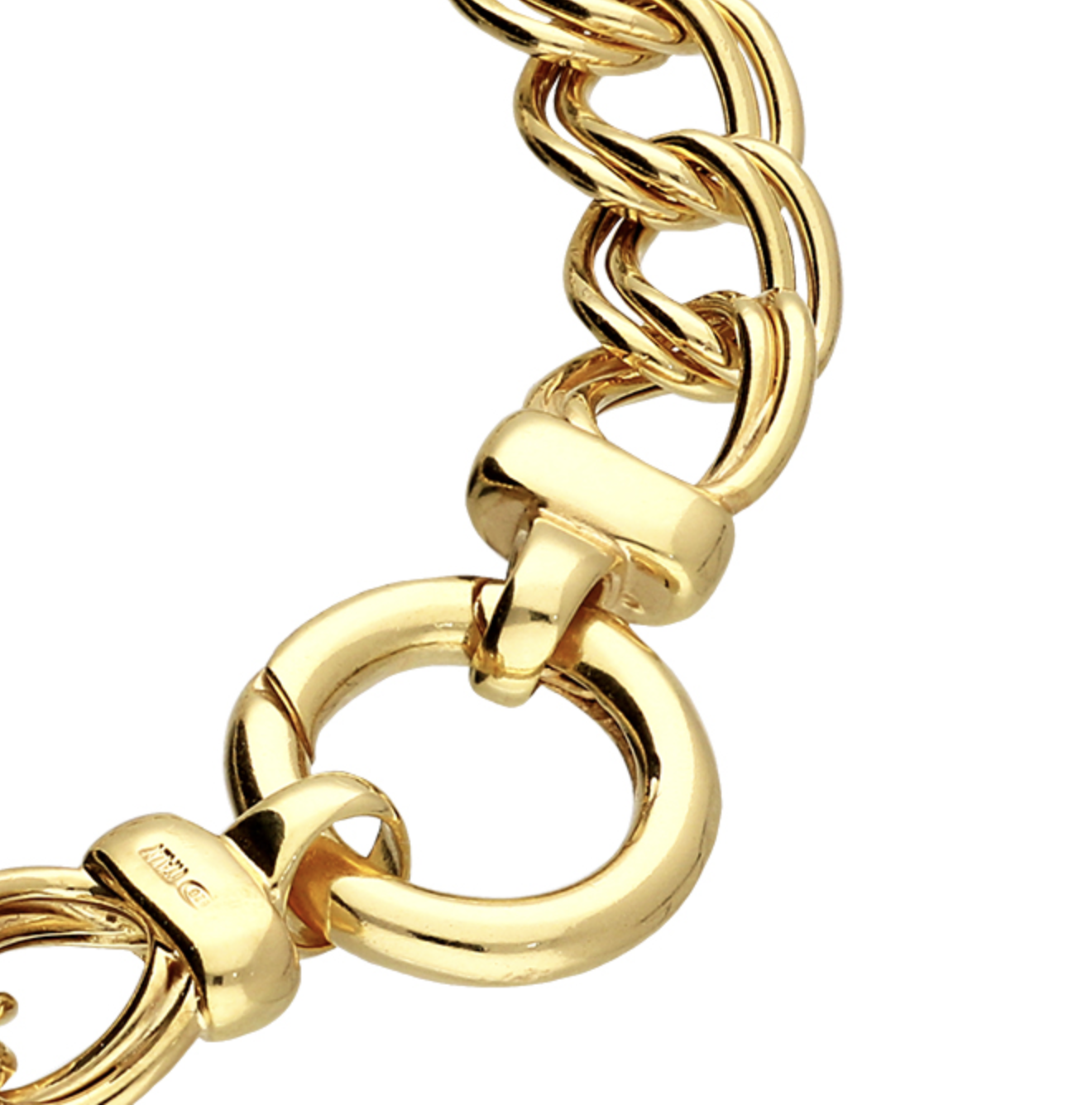 Gold Curb Charm Bracelet close up.png