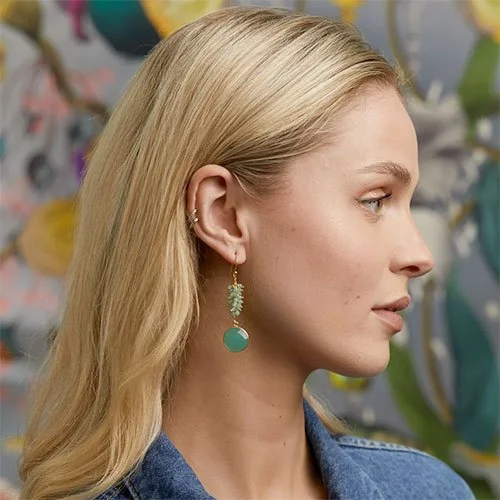 Tango Earrings in Aqua Chalcedony