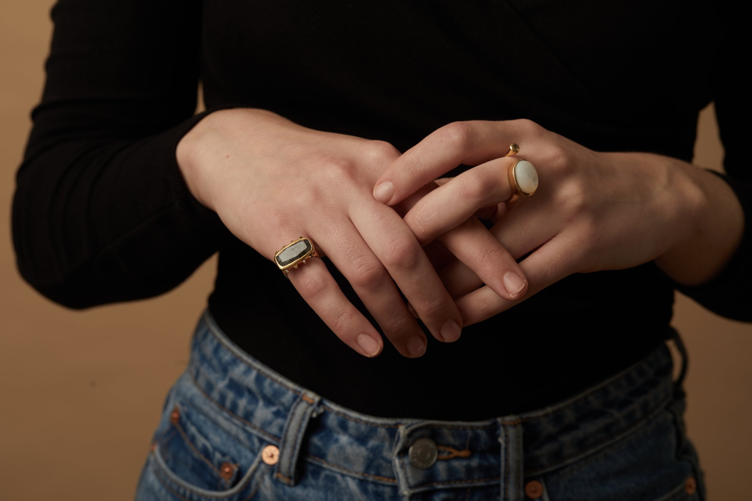Moonstone Ring and Rutilated Quartz Ring.jpg