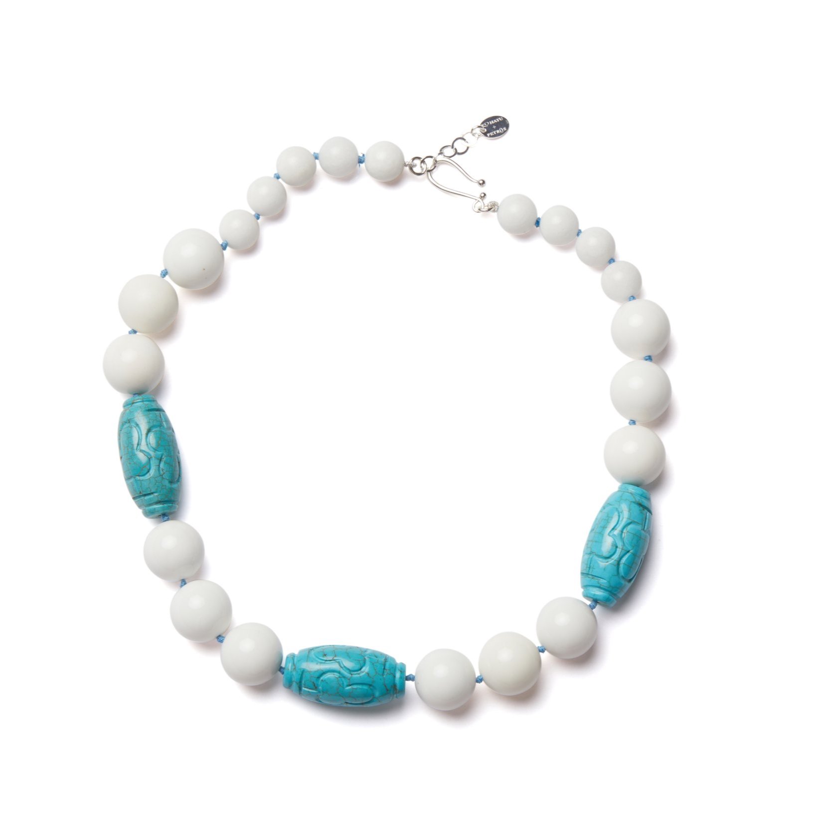 White+Agate+and+Turquoise+Barrel+Necklace.jpg
