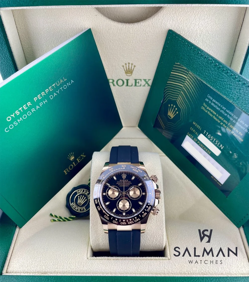 Rolex Daytona Rolex Serial Date Rolex Daytona Oysterflex Black