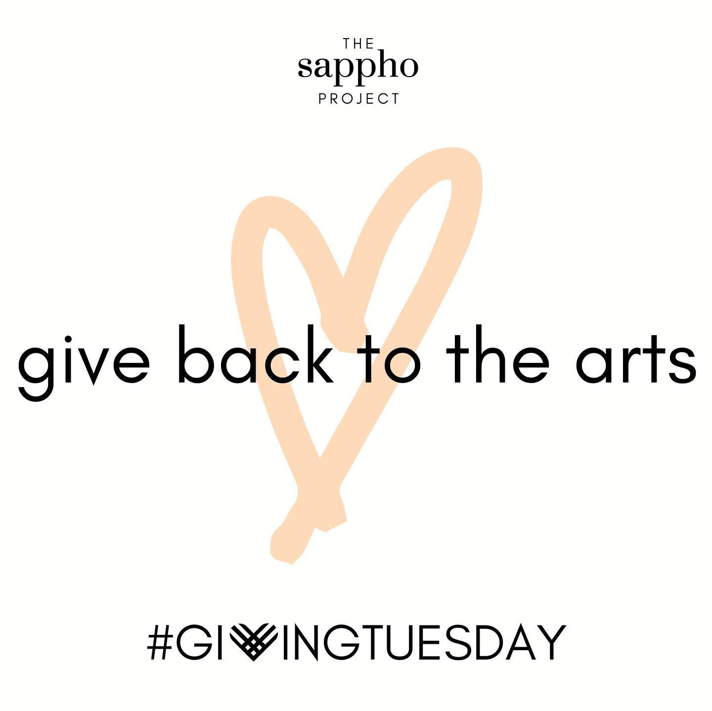 LINK IN THE BIO! Give back to the arts this #GIVINGTUESDAY 💙

At The Sappho Project, we believe that working towards gender parity in the creation of new musicals is the future of the theater industry. Women, trans, and gender non-conforming writers