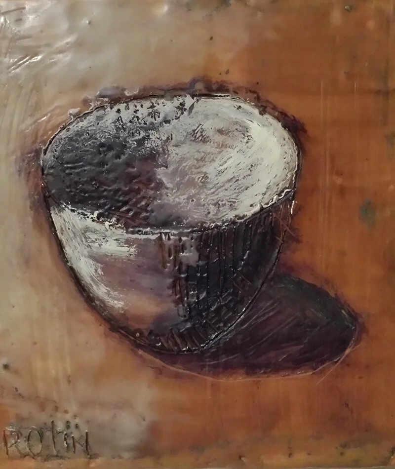 Artist Statement   I began as a loose, expressionistic, representational painter, gradually evolving into an abstract one. Over the years, I’ve developed a personal, visual language of symbols and mark-making. The work constantly surprises me as it …