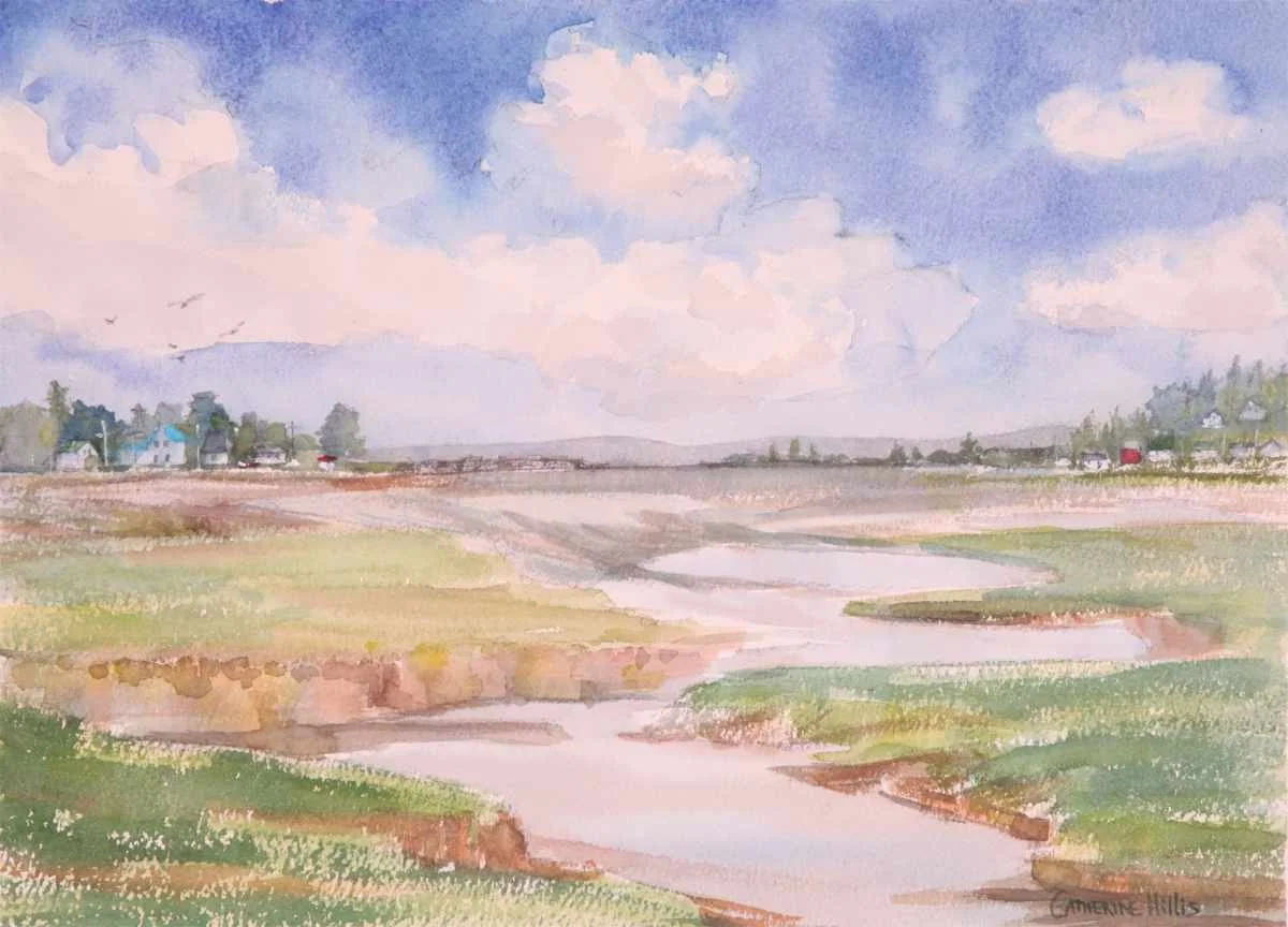 Catherine Hillis "Clouds Scuttle over Parrsboro" WonPP 12x16x1