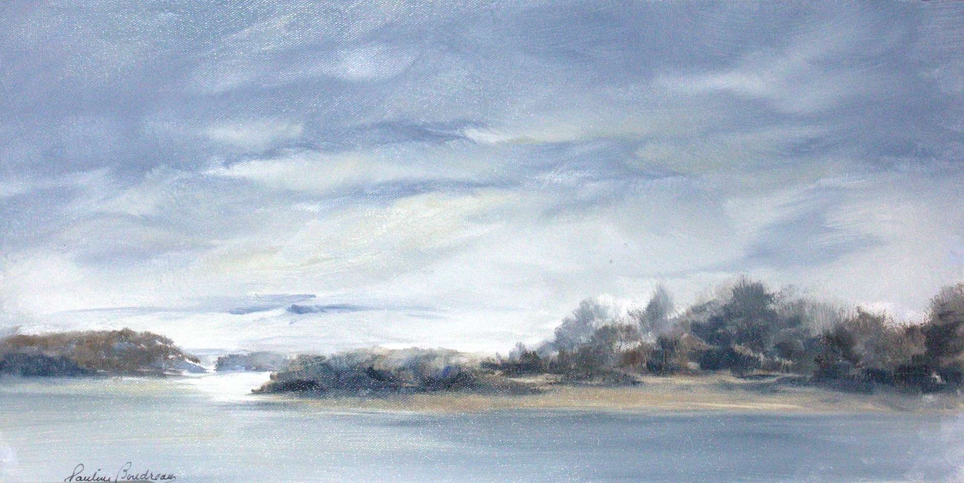 Pauline Boudreau, Five Island #2, 22x12, oil, na