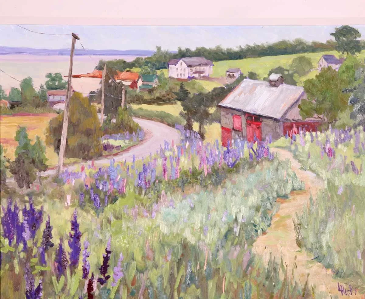 Louise Hicks "Lupinescant" OonB 12x16x1 