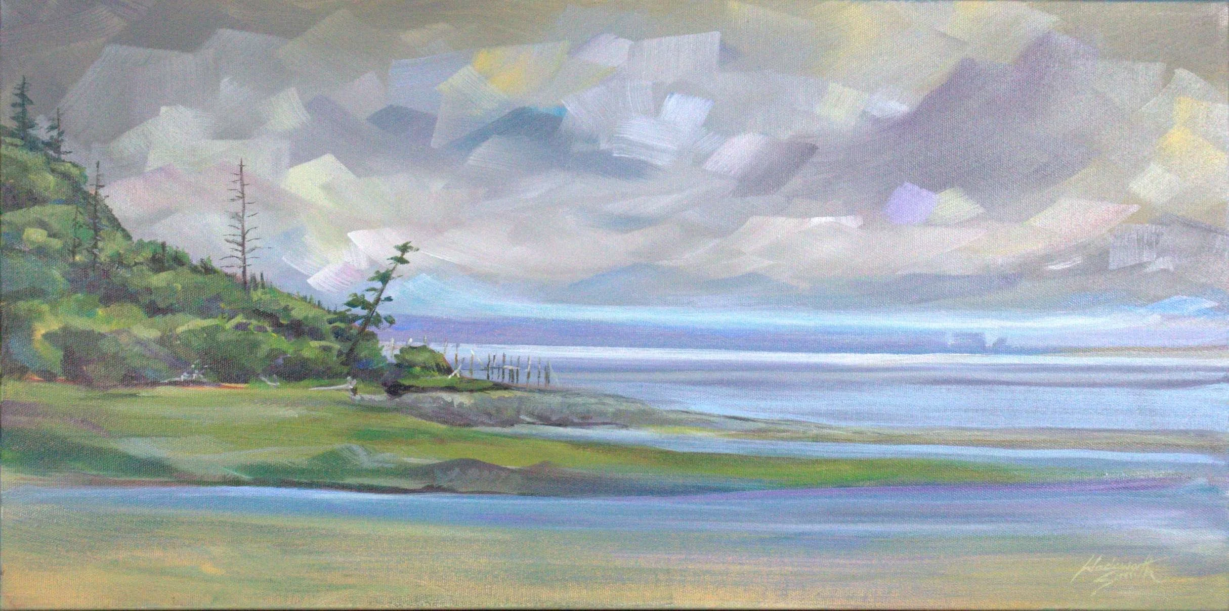 (Best Land&Sea) Sharon Wadsworth-Smith "SWEPT", 12x24, AonX