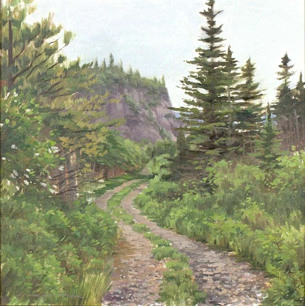 (Honorable Mention) Liane Whittum "Path to the Bay", 12x12, OonP