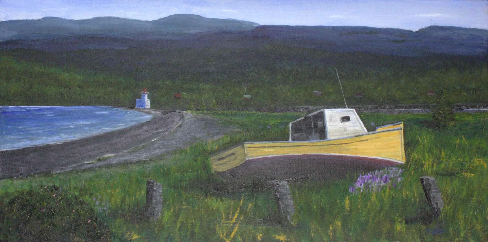 Matt Napier, Oops, 26x14, acrylic, canvas