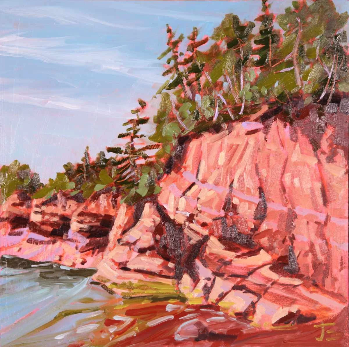 Jennifer Elliotson "Looking Back" OonB 12x12x1 