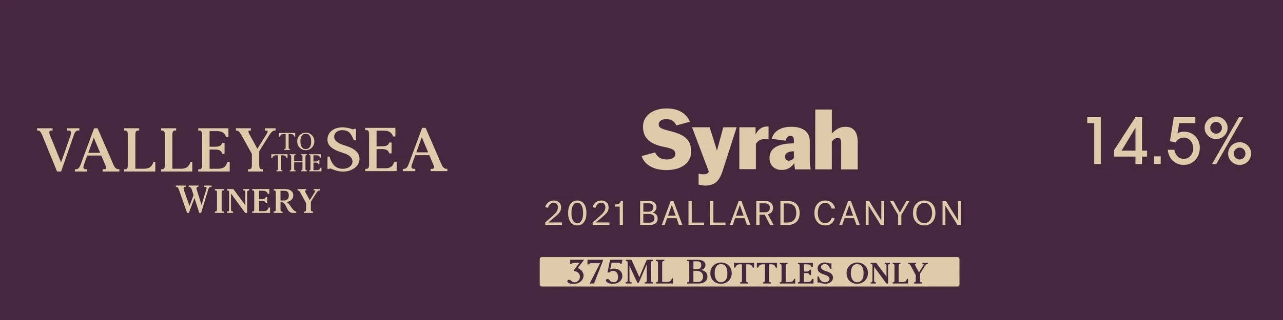 Available Only in Half Bottles: This syrah is smooth and supple with a hint of finish blackberry, and red currant fruits at the finish.