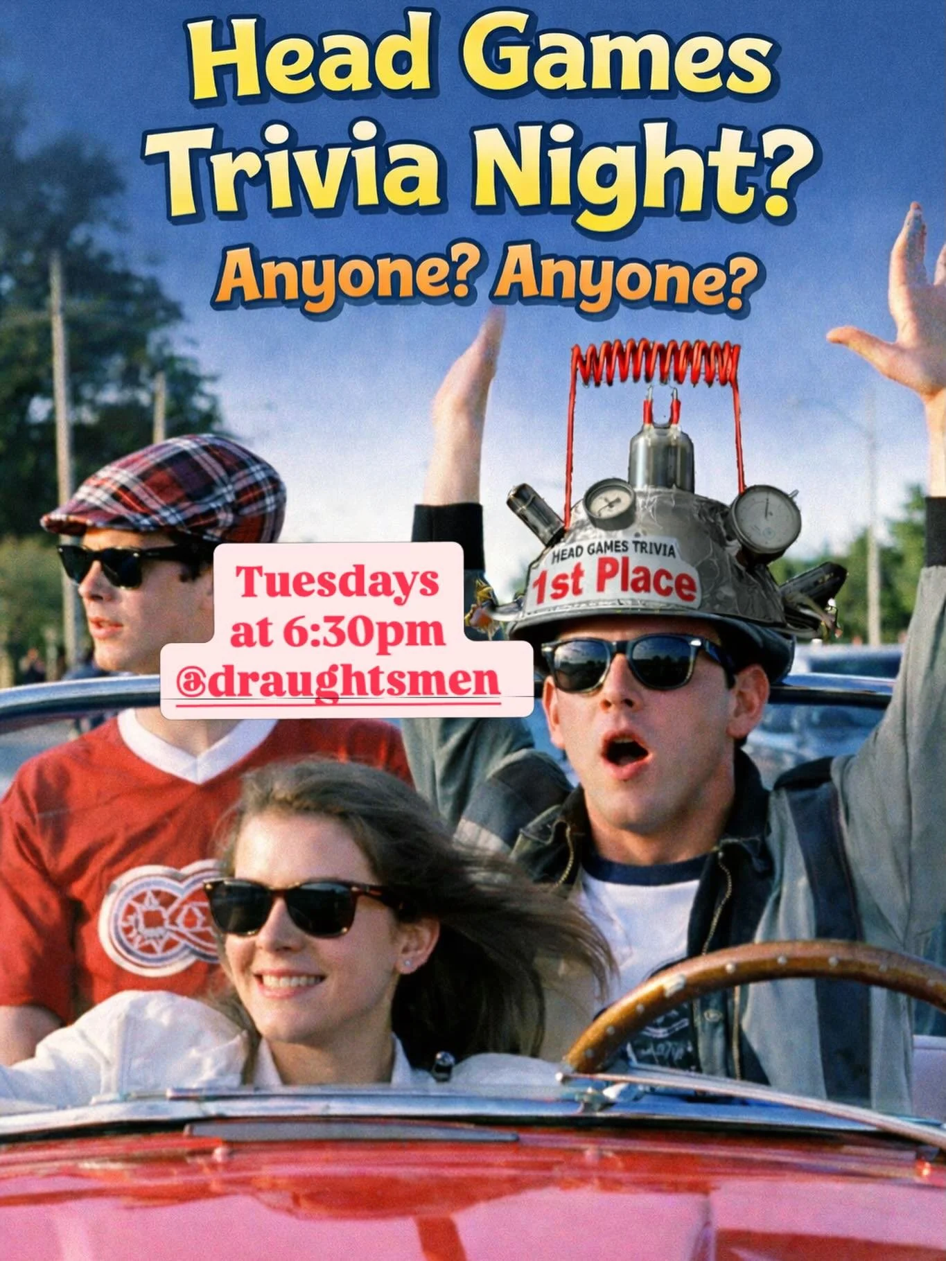 🧠 Head Games Trivia Night 🍺
Tuesday nights are for brain teasers and brews. Head Games Trivia kicks off at 6:30pm at Draughtsmen Aleworks. It&rsquo;s FREE to play, so grab your friends and jump in. 🍻

🍜 @zappfoodtruck will be on-site serving Thai