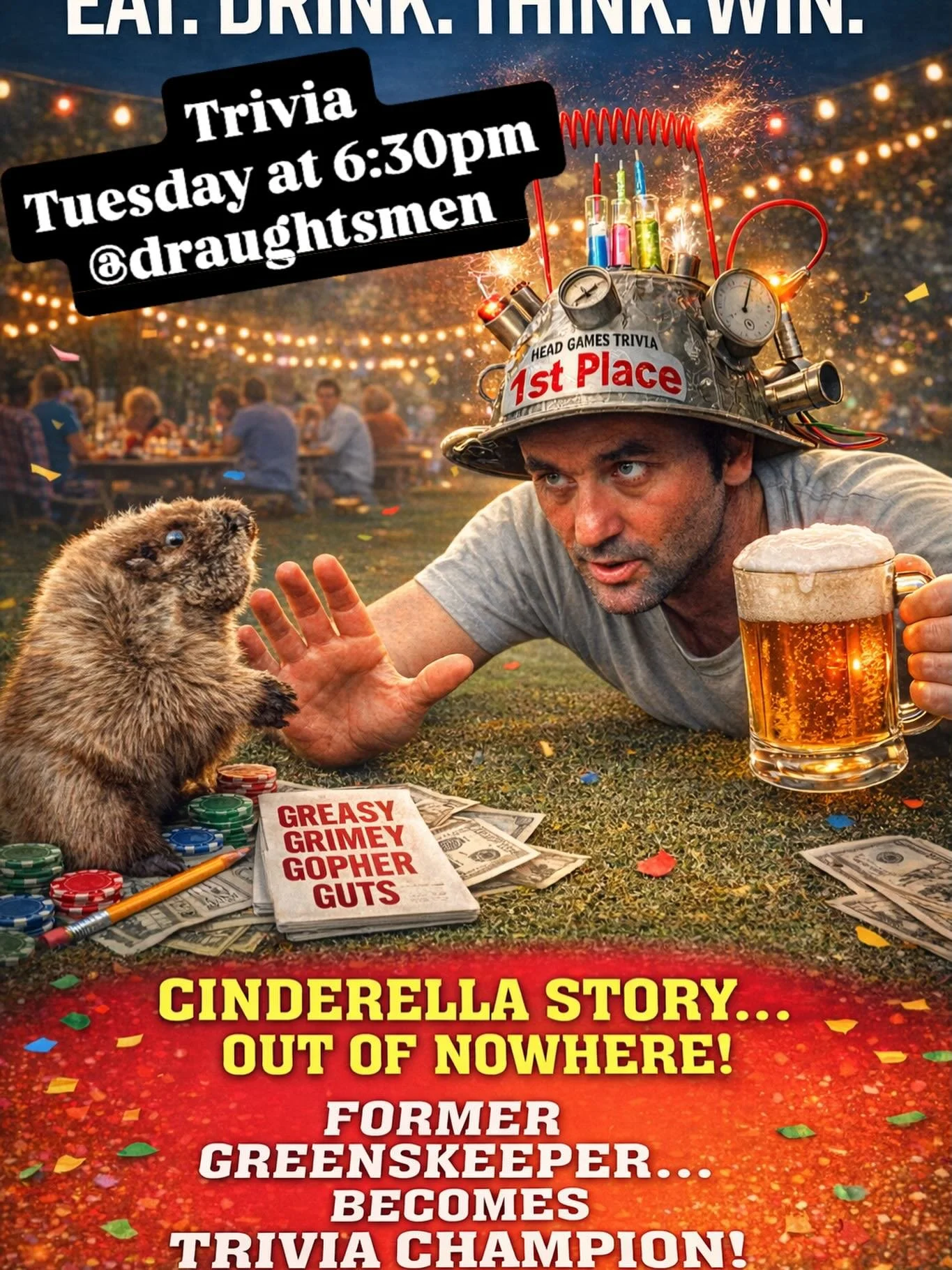 🧠 Head Games Trivia Night 🍺
Tuesday plans = trivia, laughs, and good company. Head Games Trivia at 6:30pm. It is FREE to play- just bring your crew. 🍻

🍜 @zappfoodtruck will be on-site serving Thai favorites to keep everyone fueled between rounds