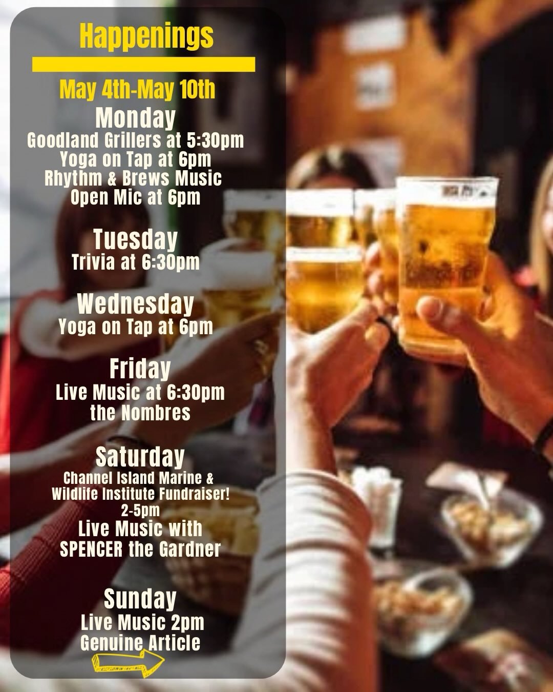 🍻 Happenings at Draughtsmen Aleworks this week

🎶 Mon 5/04 | TODAY! Rhythm &amp; Brews Music Showcase 🍺 Local music, cold beer, and community vibes come together. Rhythm &amp; Brews is a music-forward open mic built to celebrate creativity and con
