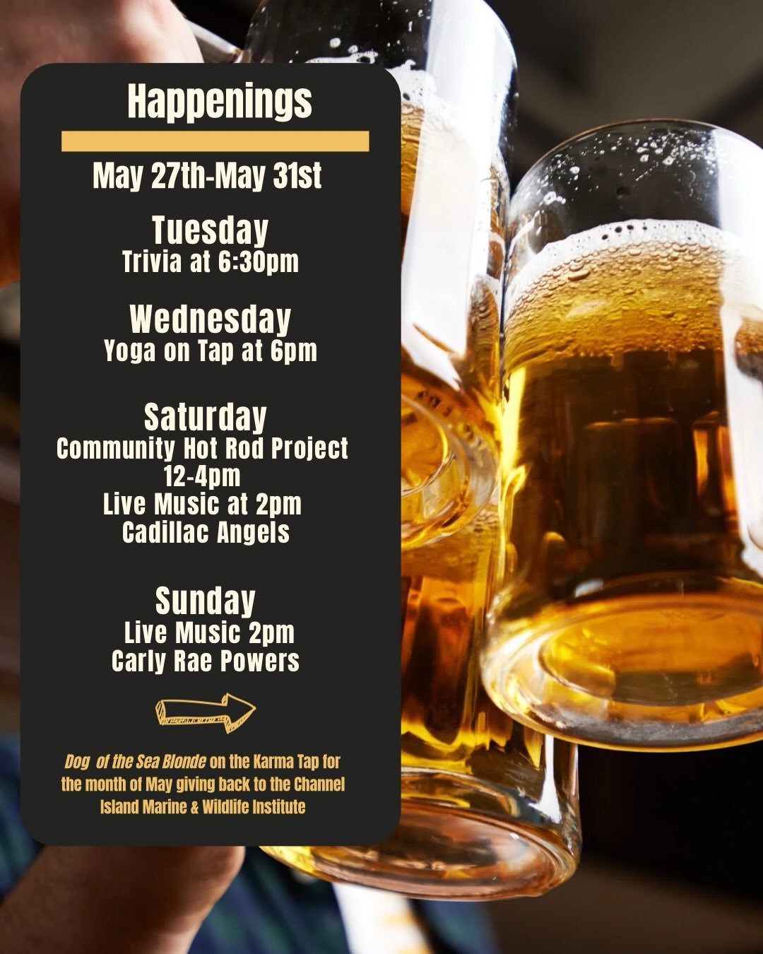 🍻This Week at Draughtsmen Beer, food, music, and plenty of good times. 
🧠 Tue 5/26&ndash; TONIGHT! Trivia Night @ 6:30pm. Brains + beer = Tuesday done right. Free to play, full of laughs, and bites from @zappfoodtruck to keep you sharp.

🧘&zwj;♂️ 