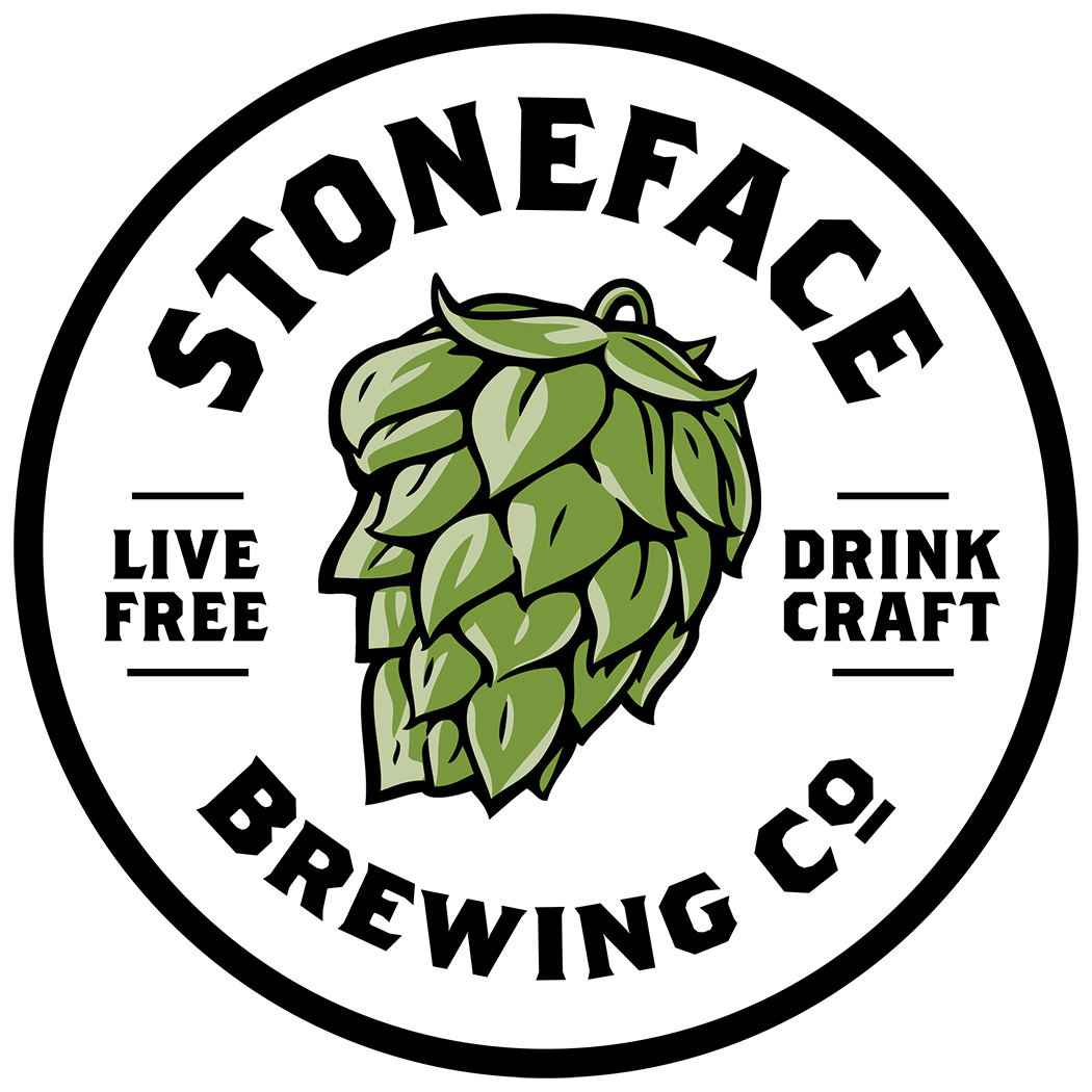 Drink NEW HAMPSHIRE; Live Free Beer COASTER ~ STONEFACE Brewing Co ~ Newington