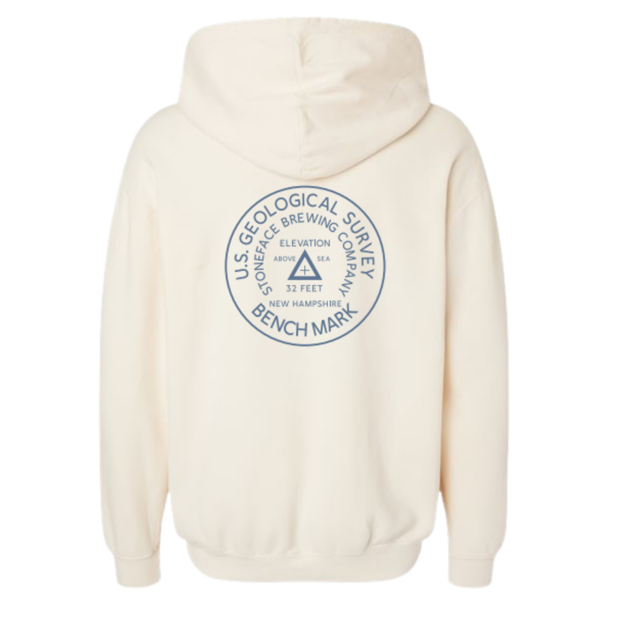 Stoneface Benchmark Hoodie Cream Back.png