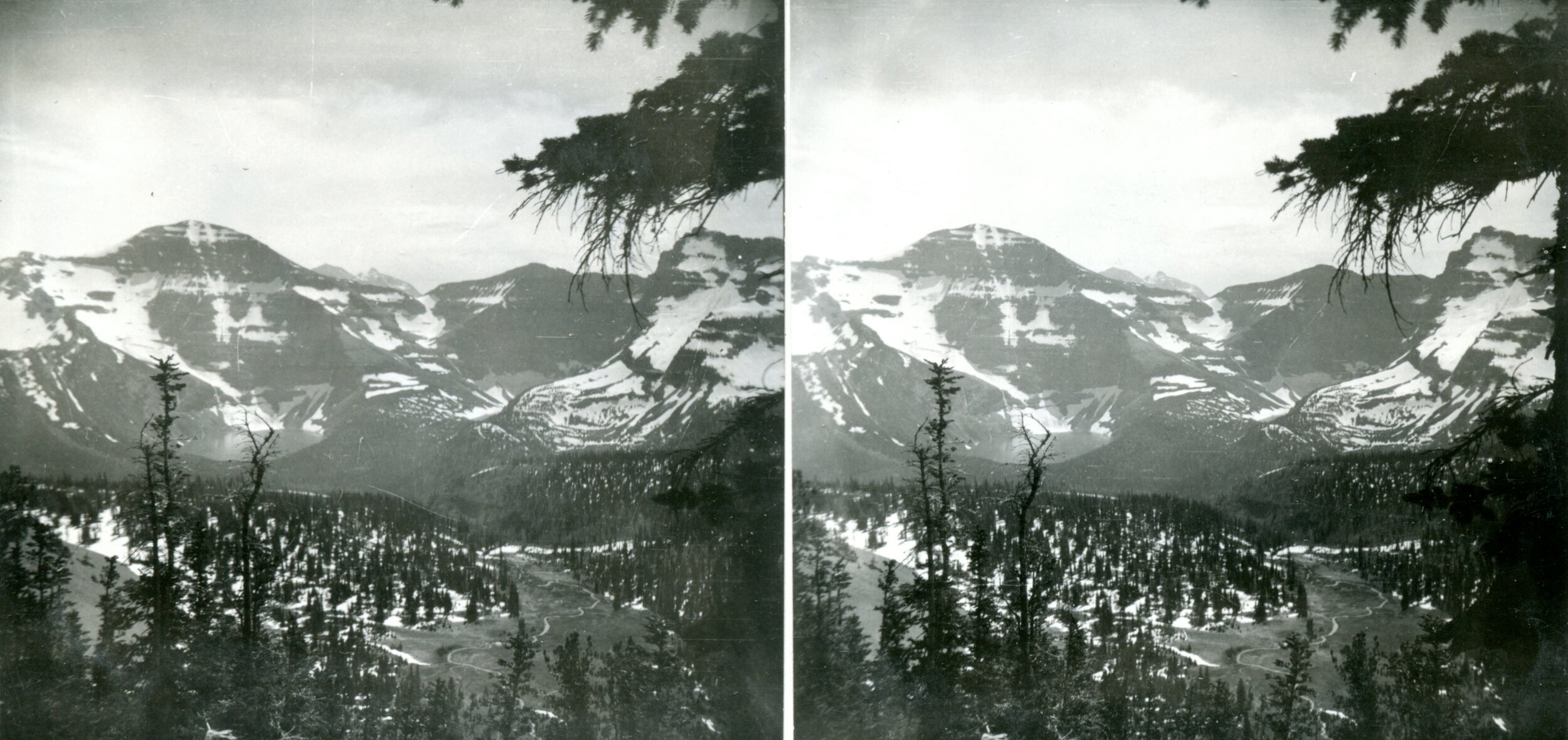 Looking southwest from Carthew trail into Glacier National Park